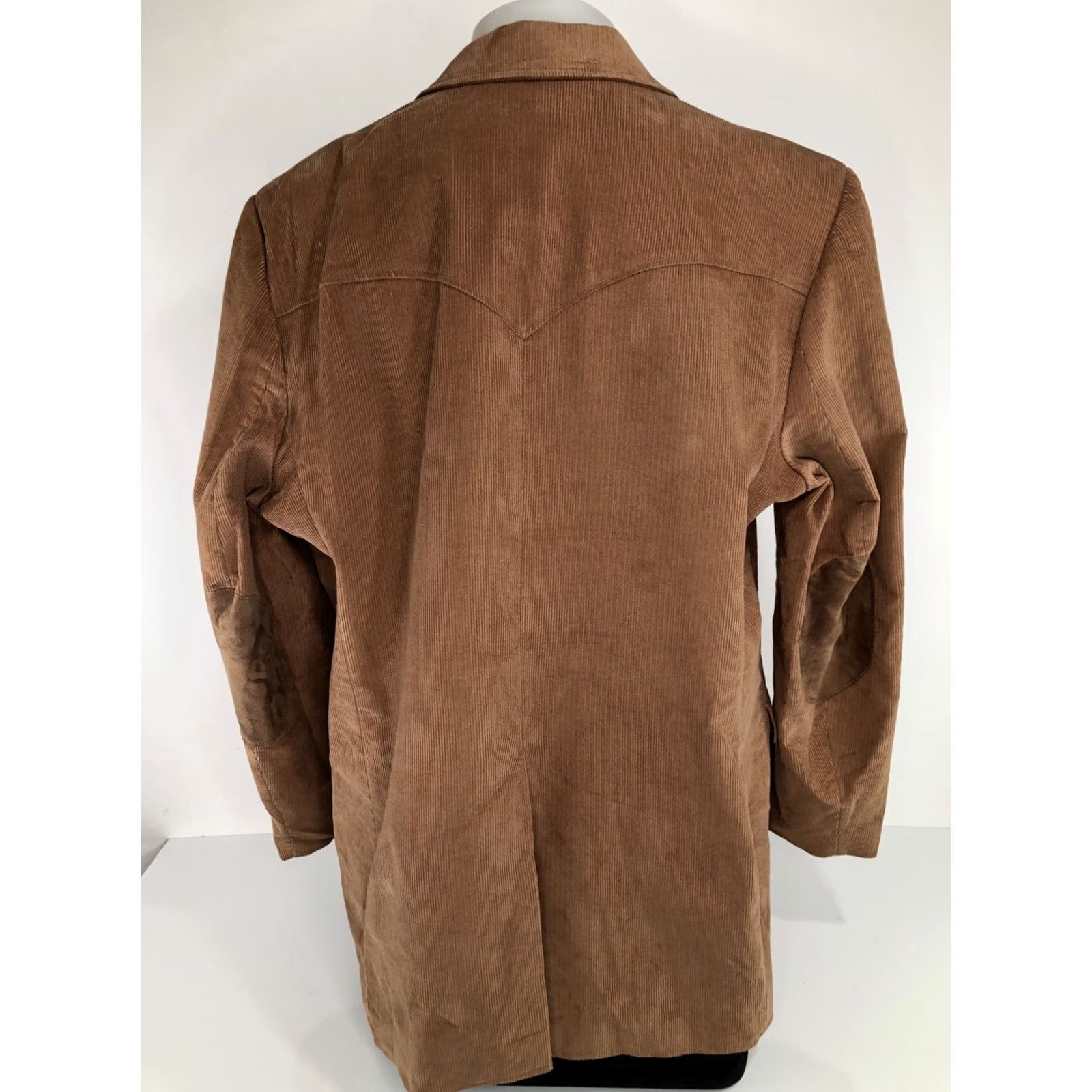 Vintage PIONEER WEAR Corduroy Western Cowboy ELBOW PATCH Mens 52 Jacket Blazer Jacket Blazer Corduroy Brown 52 Mens 90s J7 Size 52R - 4 Thumbnail