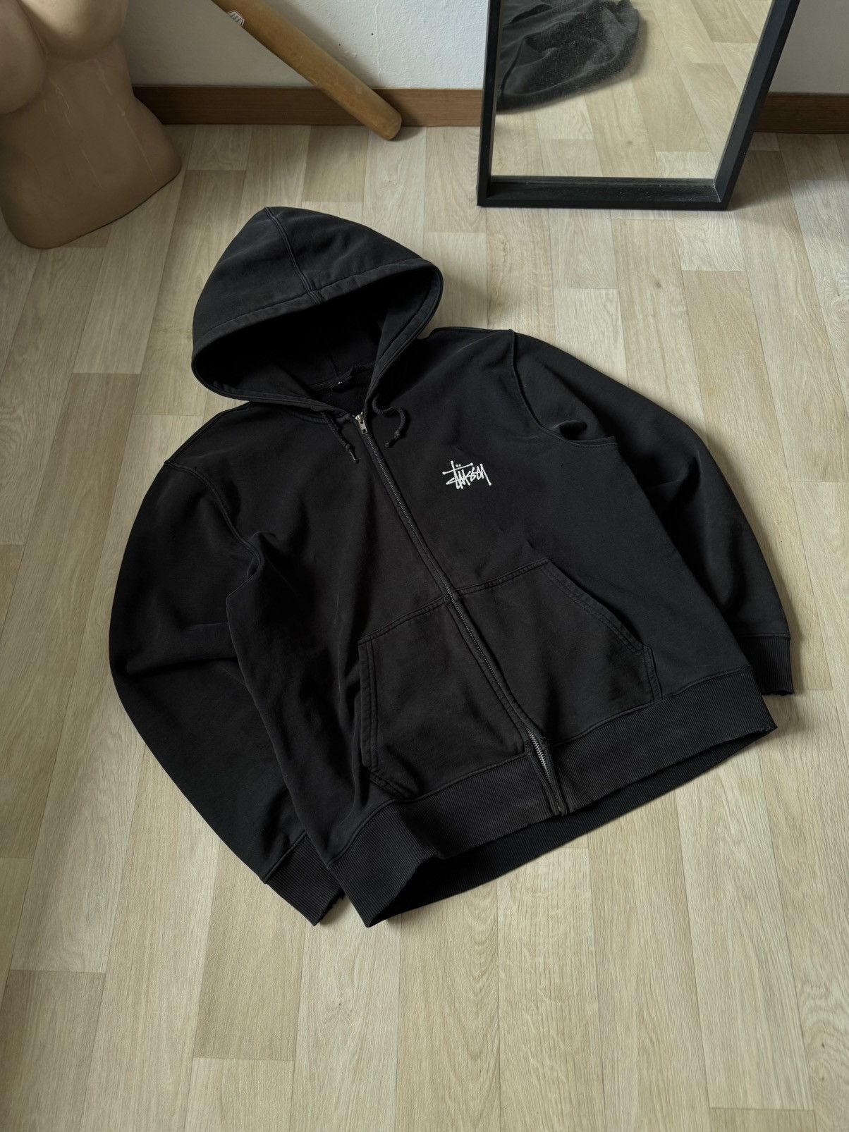 ★韓国の人気★【Stussy】★STOCK ZIP HOODIE★Black★ s-l400.jpg