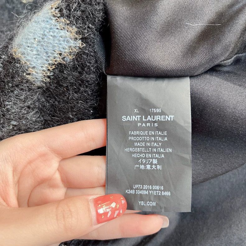 Saint Laurent Paris saint laurent star patterned cardigan, xl-2507 Size US XL / EU 56 / 4 - 7 Thumbnail