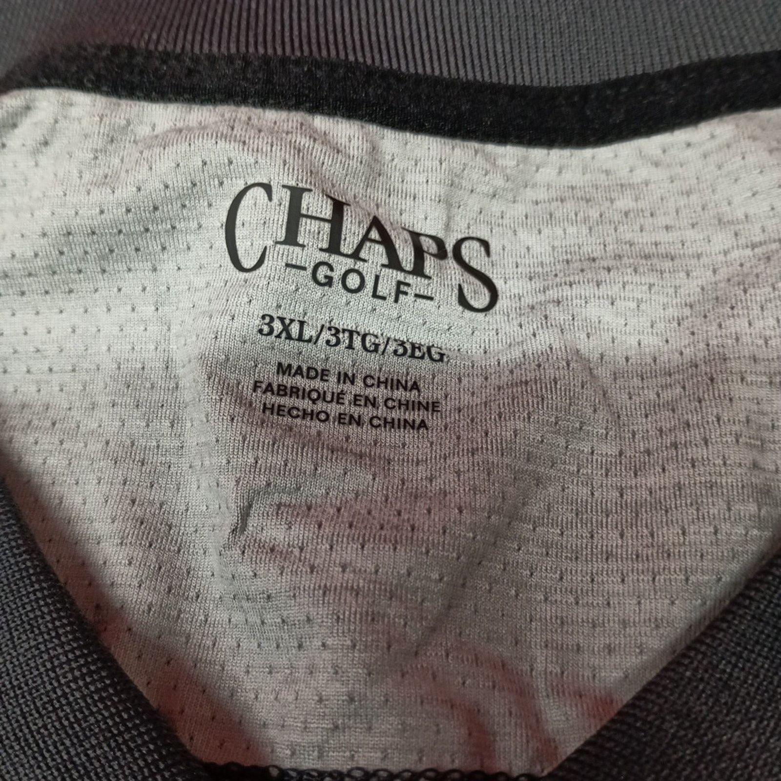 Chaps Chaps Golf Polo Shirt Men 3XL Black Moisture Wicking Stretch Size US XXL / EU 58 / 5 - 3 Thumbnail