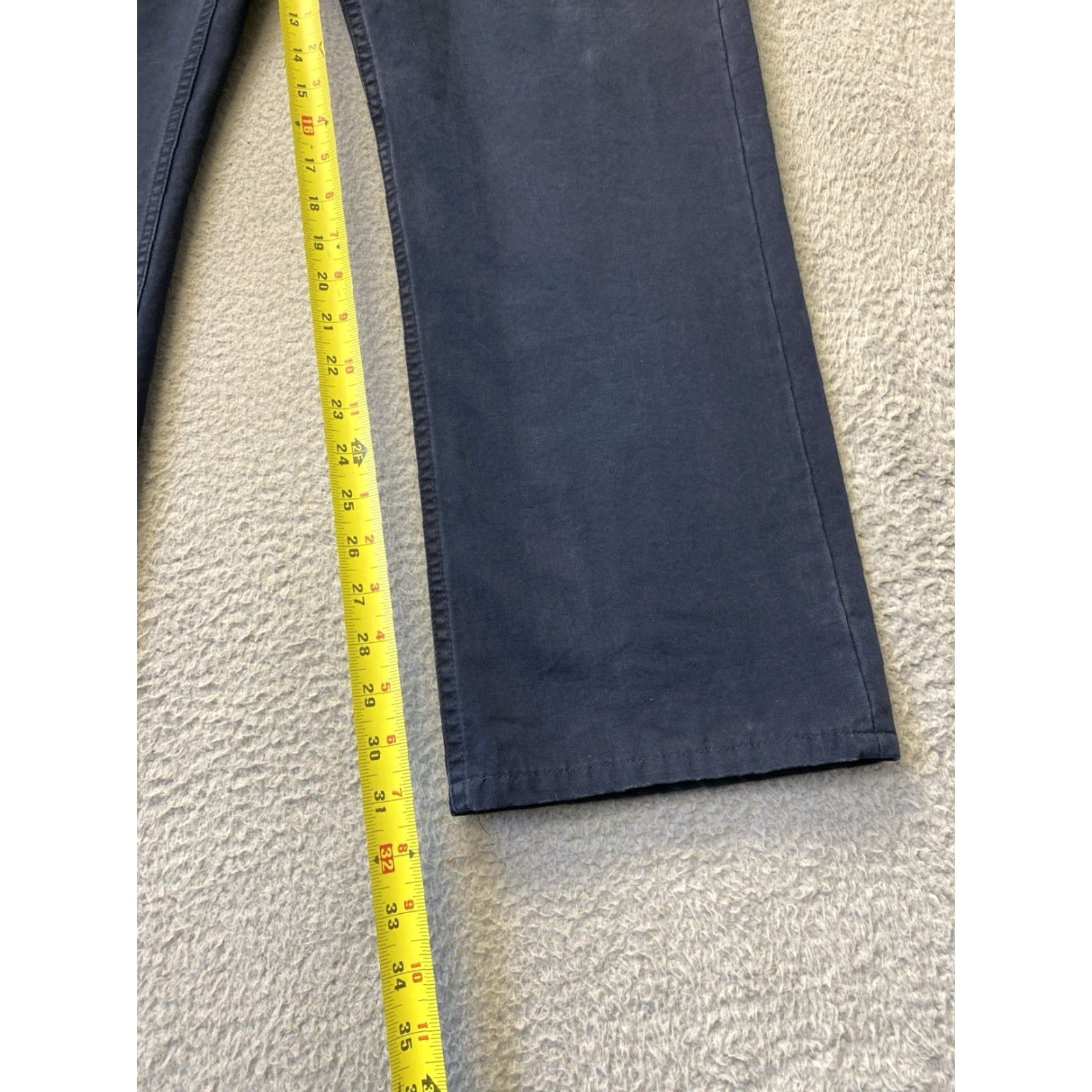 Polo Ralph Lauren VINTAGE Polo Ralph Lauren Jeans Pants Men 36x32 Navy Embroidered Twill /166-12 Size US M / EU 48-50 / 2 - 4 Thumbnail