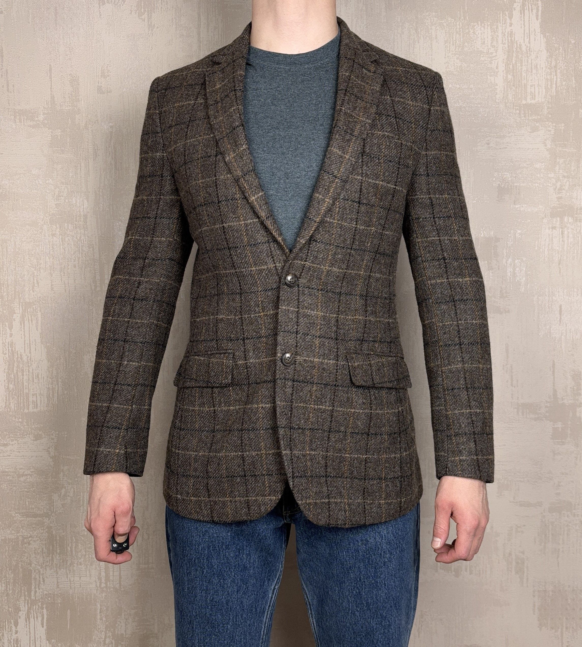 Marks & Spencer Marks & Spencer Moon Tweed Luxury Wool Blazer Jacket Mens Size US M / EU 48-50 / 2 - 1 Thumbnail