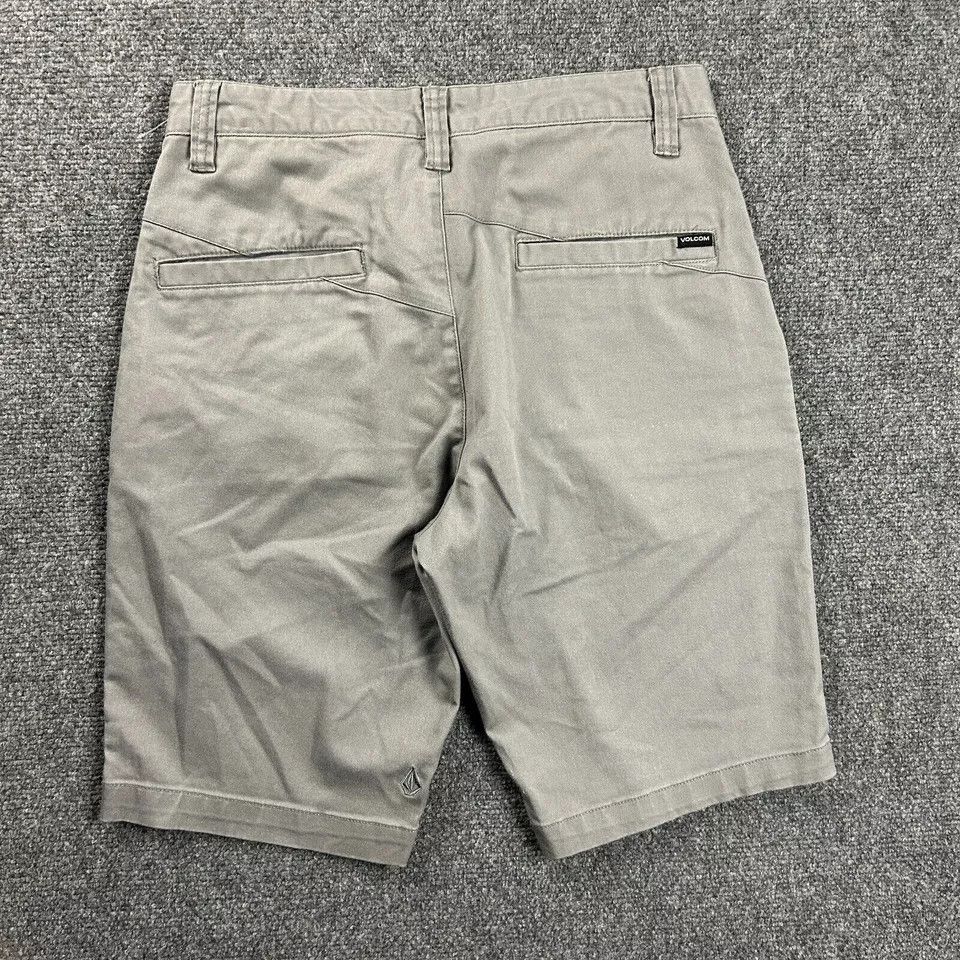 Volcom Volcom Shorts Mens 28 Gray Chino Casual Logo Cotton Blend Size US 28 / EU 44 - 4 Thumbnail