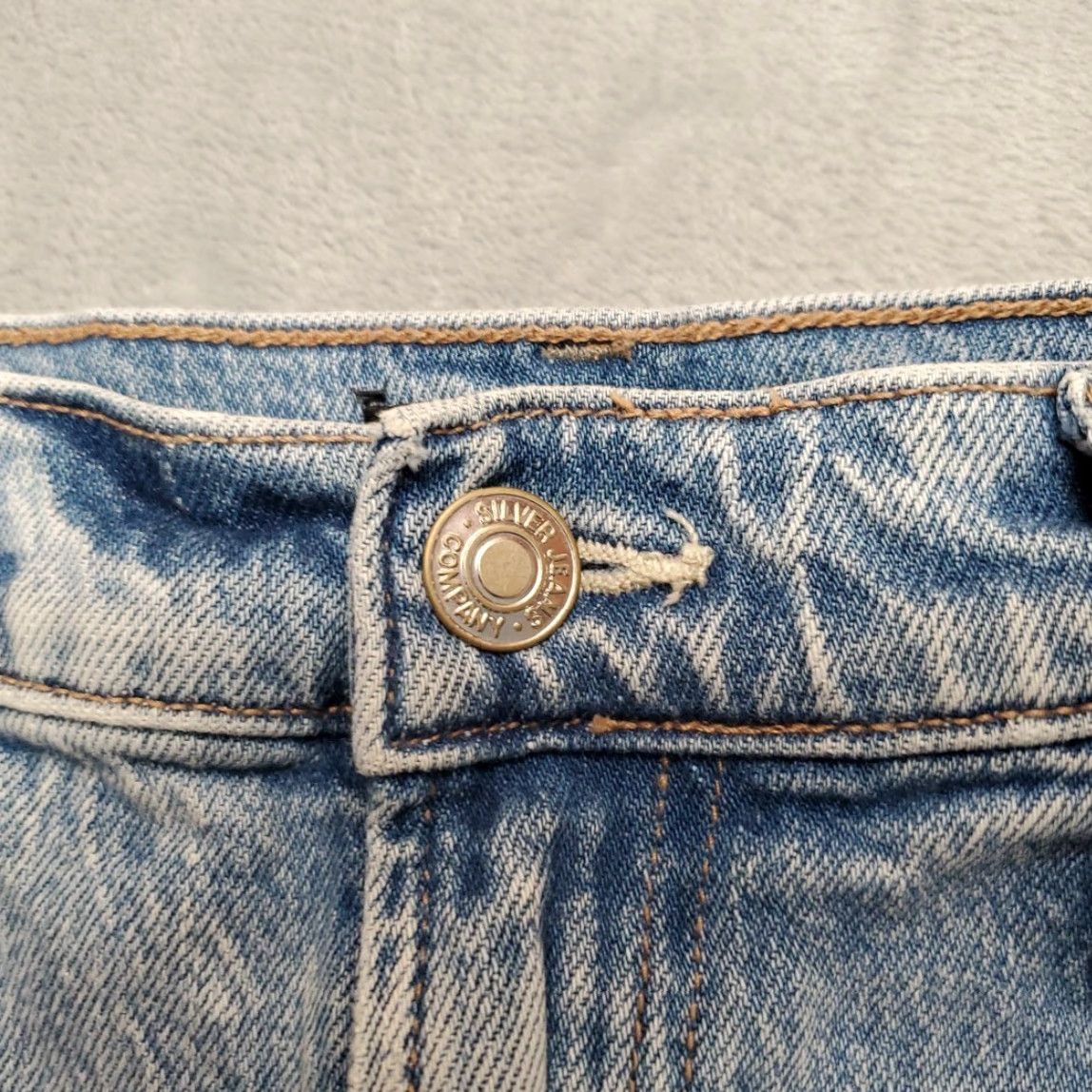 Silver Jeans Co. VINTAGE Silver Jeans Highly Desireable Shorts Women 30 Faded Blue Denim Cotton Blend Y2K Size 30" / US 8 / IT 44 - 3 Thumbnail