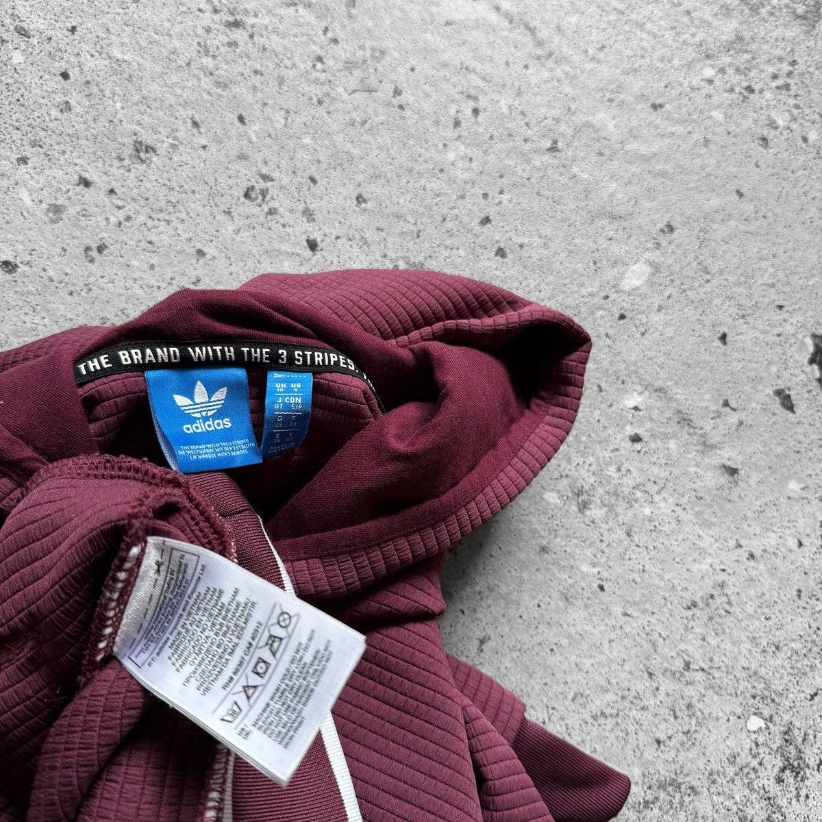 Adidas Adidas Originals Womens Burgundy Trefoil Hoodie Pullover Size S / US 4 / IT 40 - 9 Thumbnail