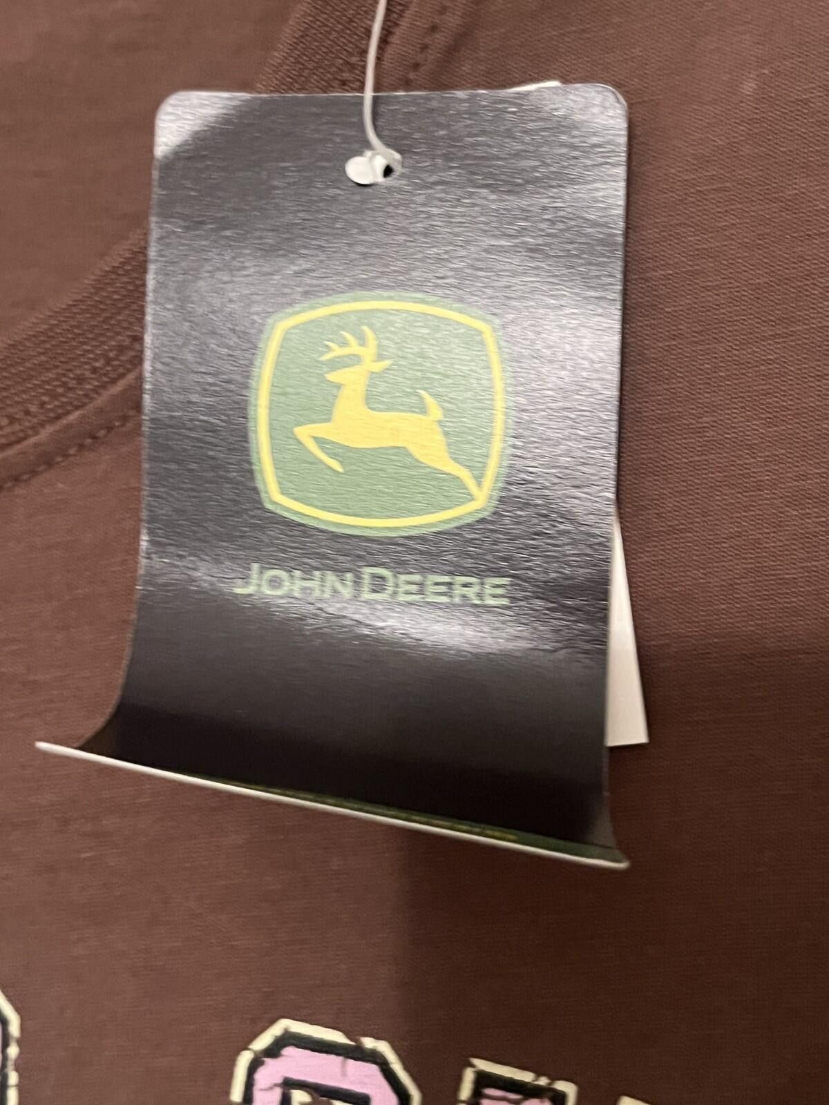 John Deere JOHN DEERE Brown & Pink Short Sleeve T-Shirt Small Women's Size S / US 4 / IT 40 - 3 Thumbnail