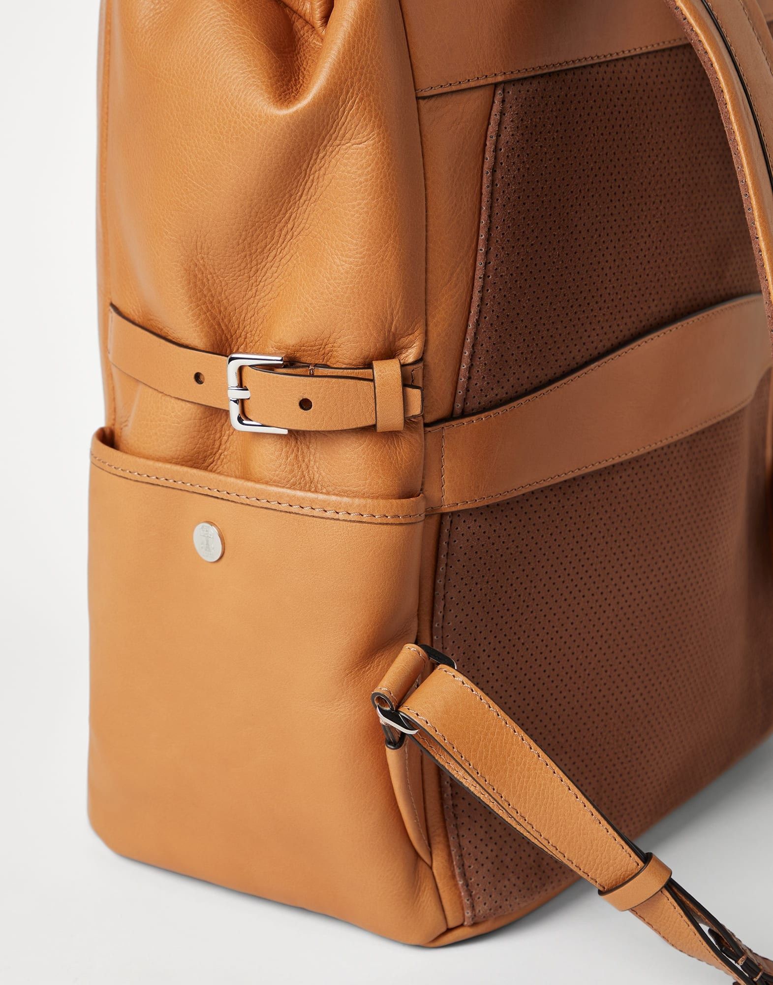 Brunello Cucinelli o1w1db11025 Size: OS/ Backpack in Light Beige Size ONE SIZE - 4 Thumbnail