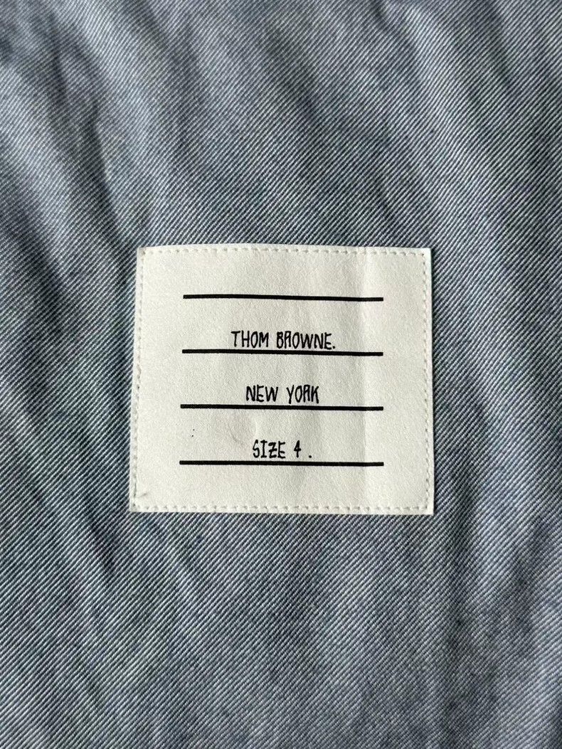 Thom Browne Thom Browne size3 Blue collar shirt Size US L / EU 52-54 / 3 - 3 Thumbnail