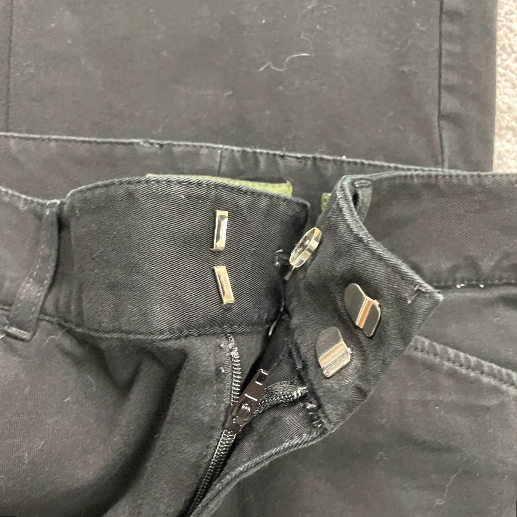 Eddie Bauer Eddie Bauer Women Pants Chino Bootcut Mid Rise Stretch 30x27.5 Black Solid Cotton 2 Womens Size 26" / US 2 / IT 38 - 4 Thumbnail