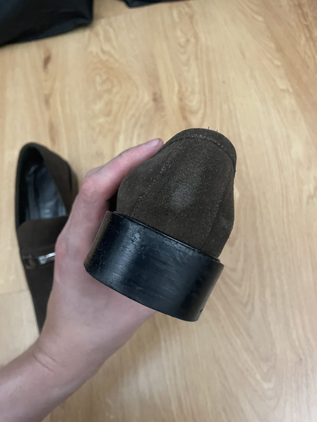 Prada Gucci Tom Ford velour leather loafers Size US 7 / IT 37 - 12 Thumbnail