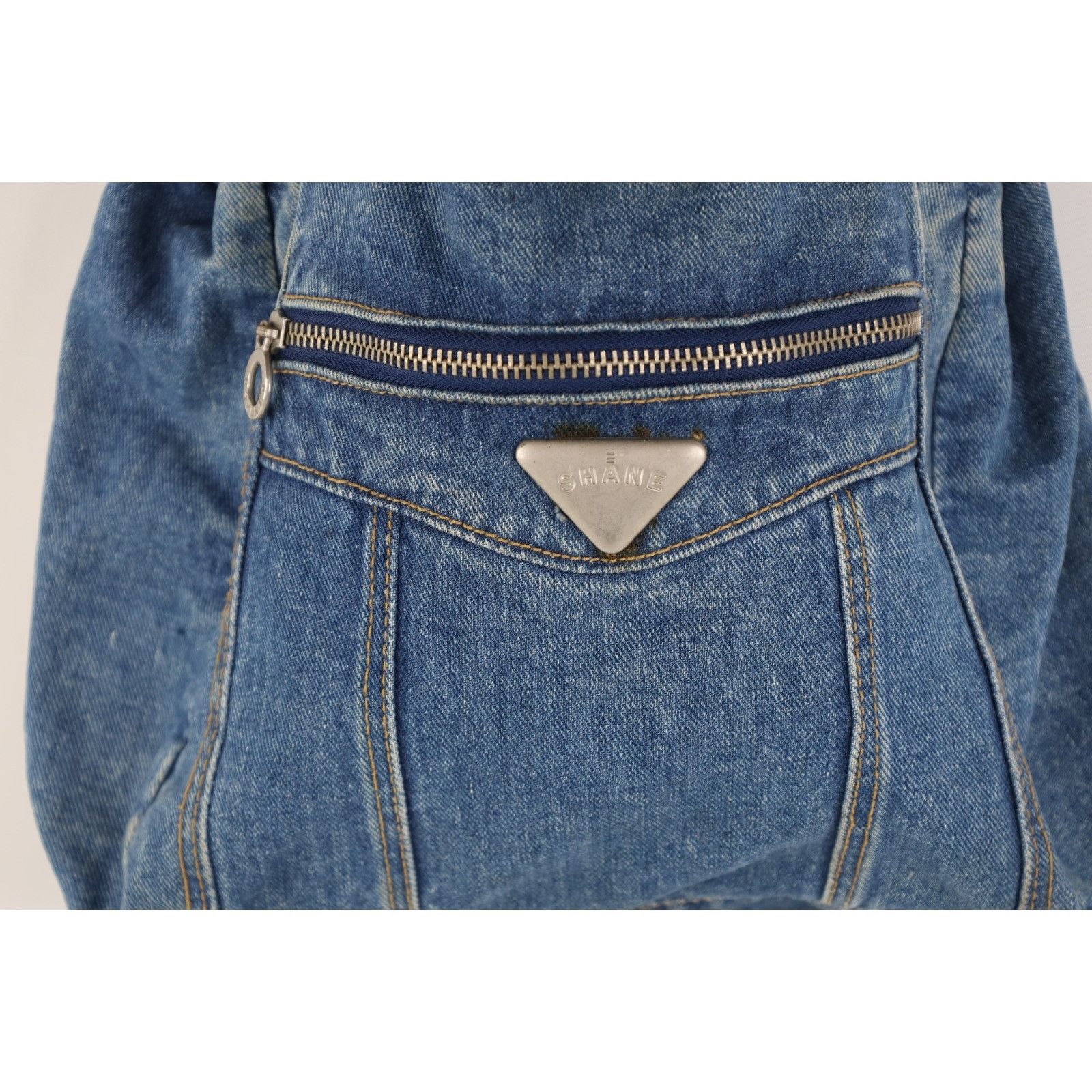 Vintage Vintage 90s Babydoll Streetwear Denim Jean Handled Purse Bag Size ONE SIZE - 2 Thumbnail