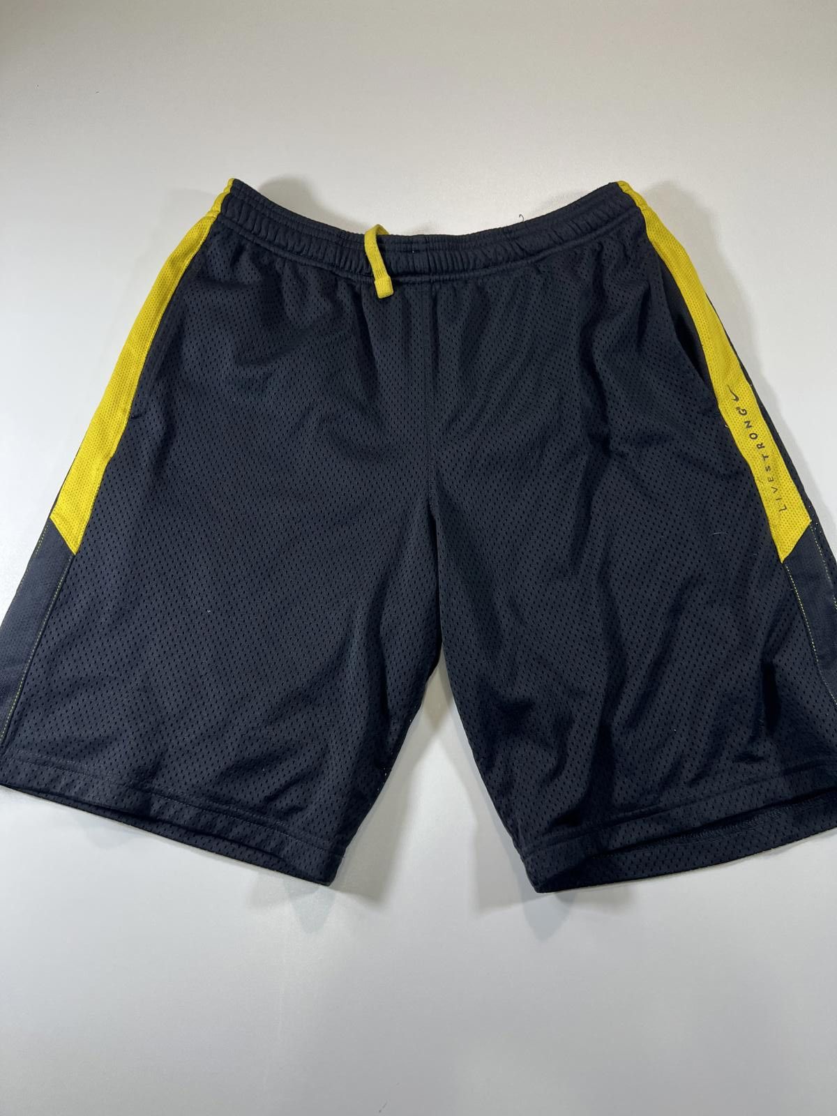 Nike Nike Livestrong Black and Yellow Athletic Shorts Size US 30 / EU 46 - 1 Thumbnail