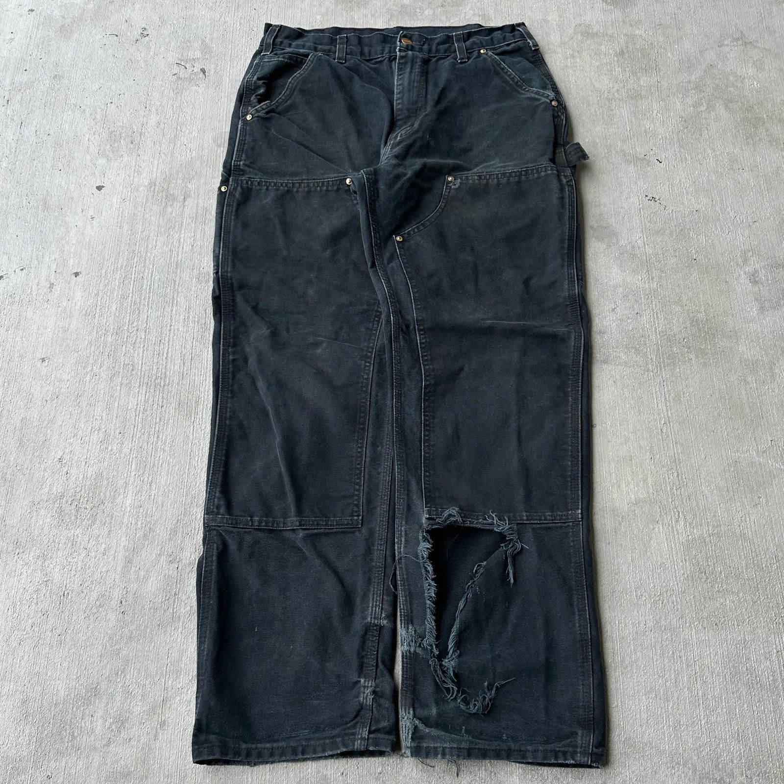 Carhartt × Heron Preston Orange Double Knee Work Pants - fit 30-32