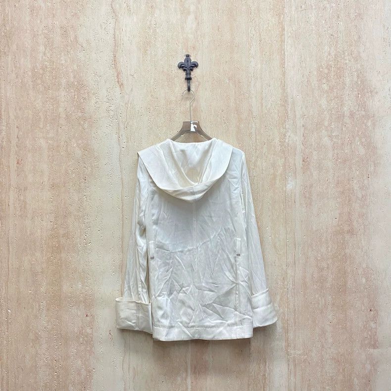 Saint Laurent Paris Saint Laurent Beige Hooded Trench Coat- Size US M / EU 48-50 / 2 - 2 Thumbnail