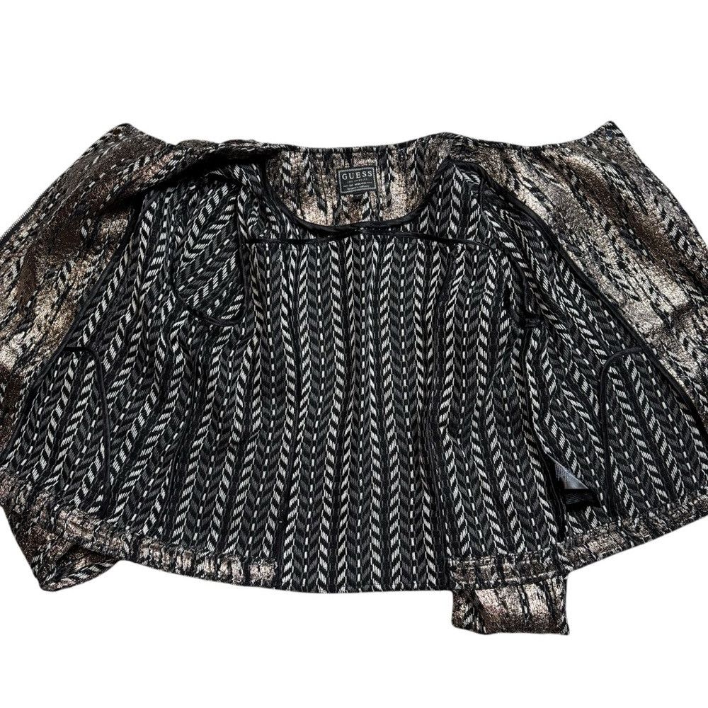 Guess NWT New GUESS Teeya Gilded Moto Jacket Size L Size L / US 10 / IT 46 - 5 Thumbnail