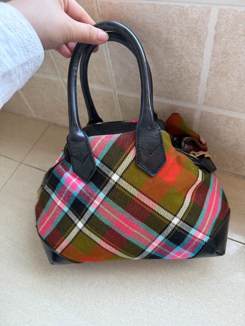 Vivienne Westwood Vivienne Westwood Red and green checkered folds of golden Size ONE SIZE - 2 Thumbnail