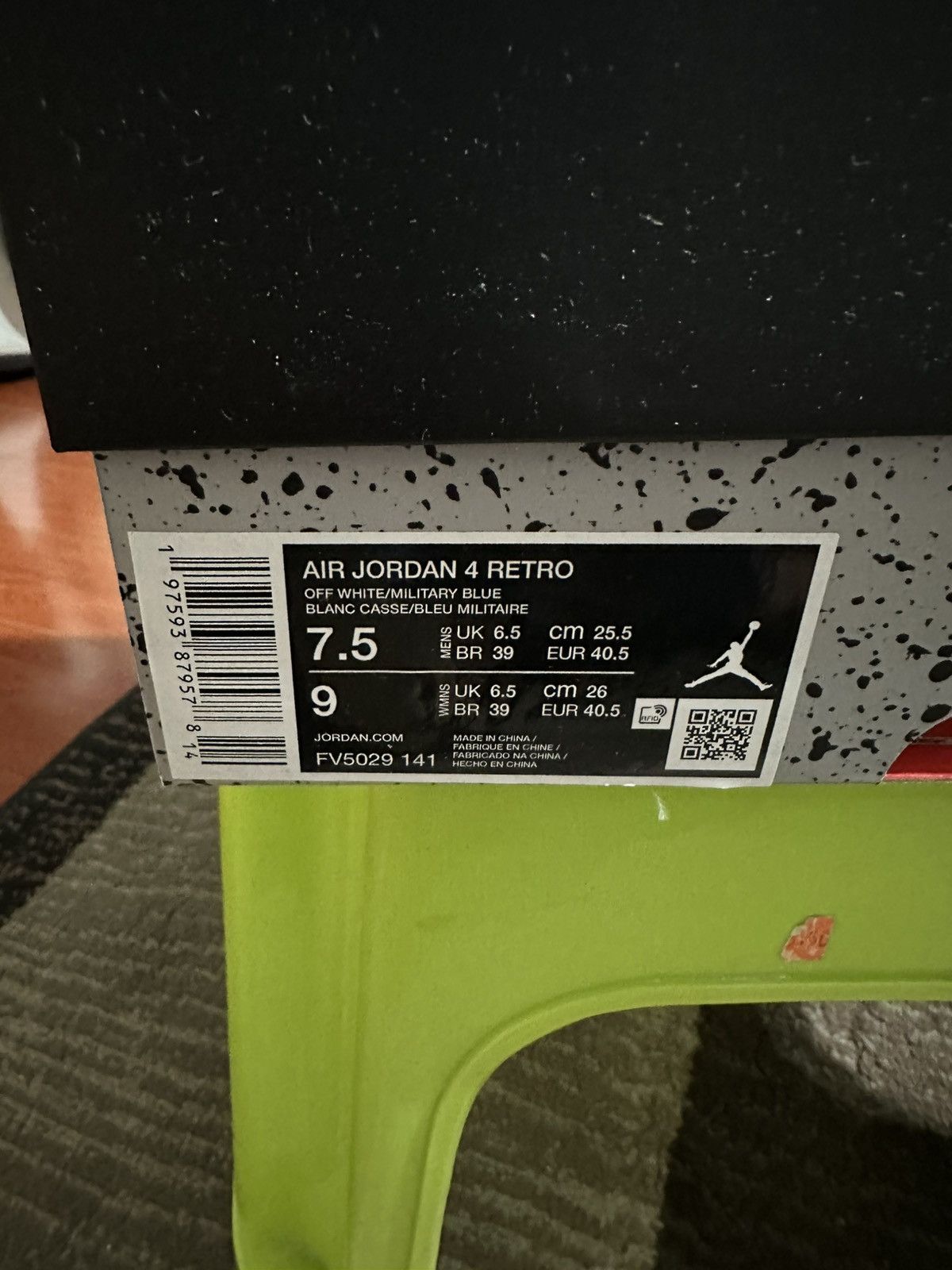 Jordan Brand AJ Retro 4 Military Blue Size US 7.5 / EU 40-41 - 5 Thumbnail