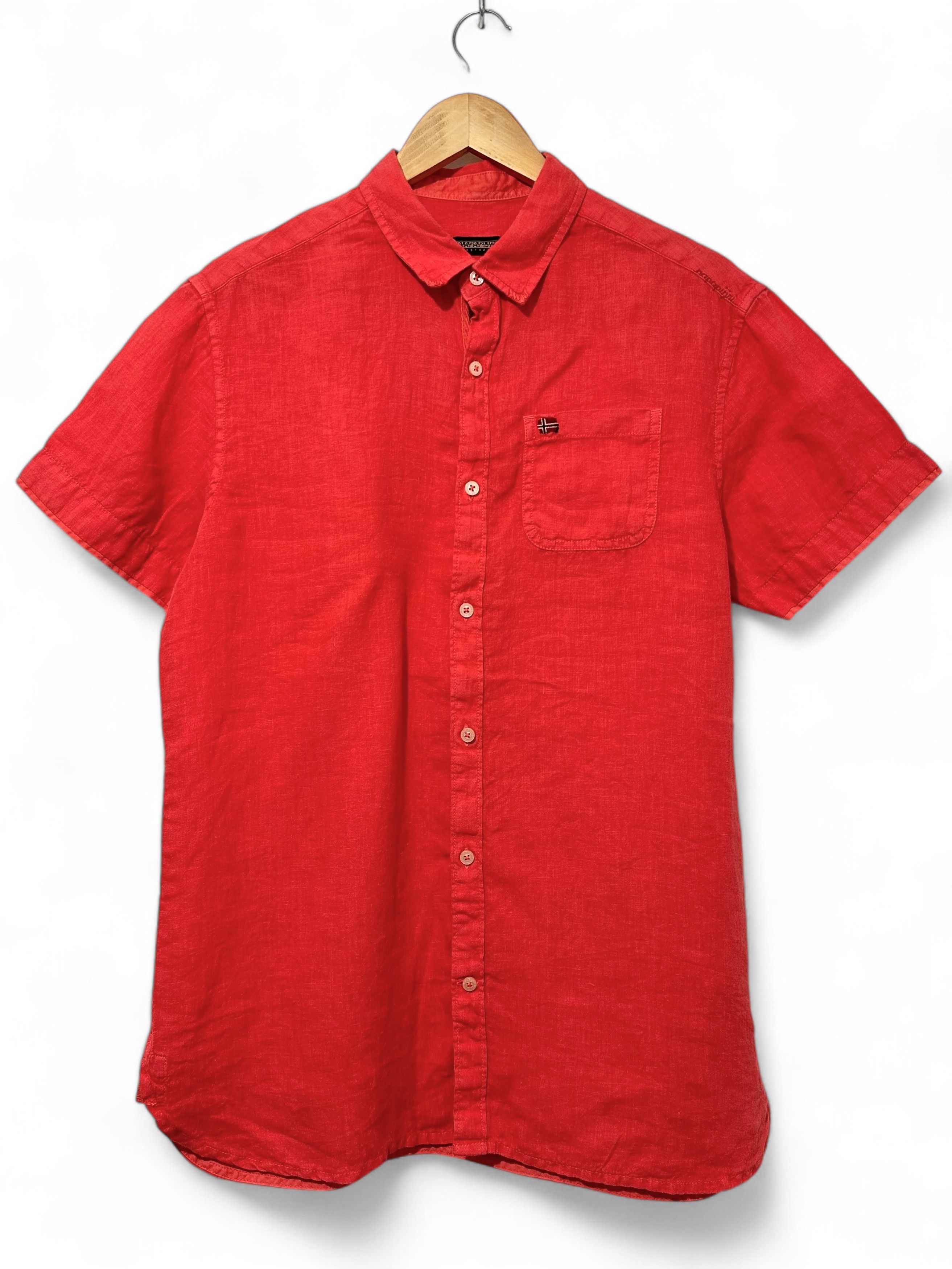 Napapijri Napapijri Linen Shirt Size US L / EU 52-54 / 3 - 1 Thumbnail
