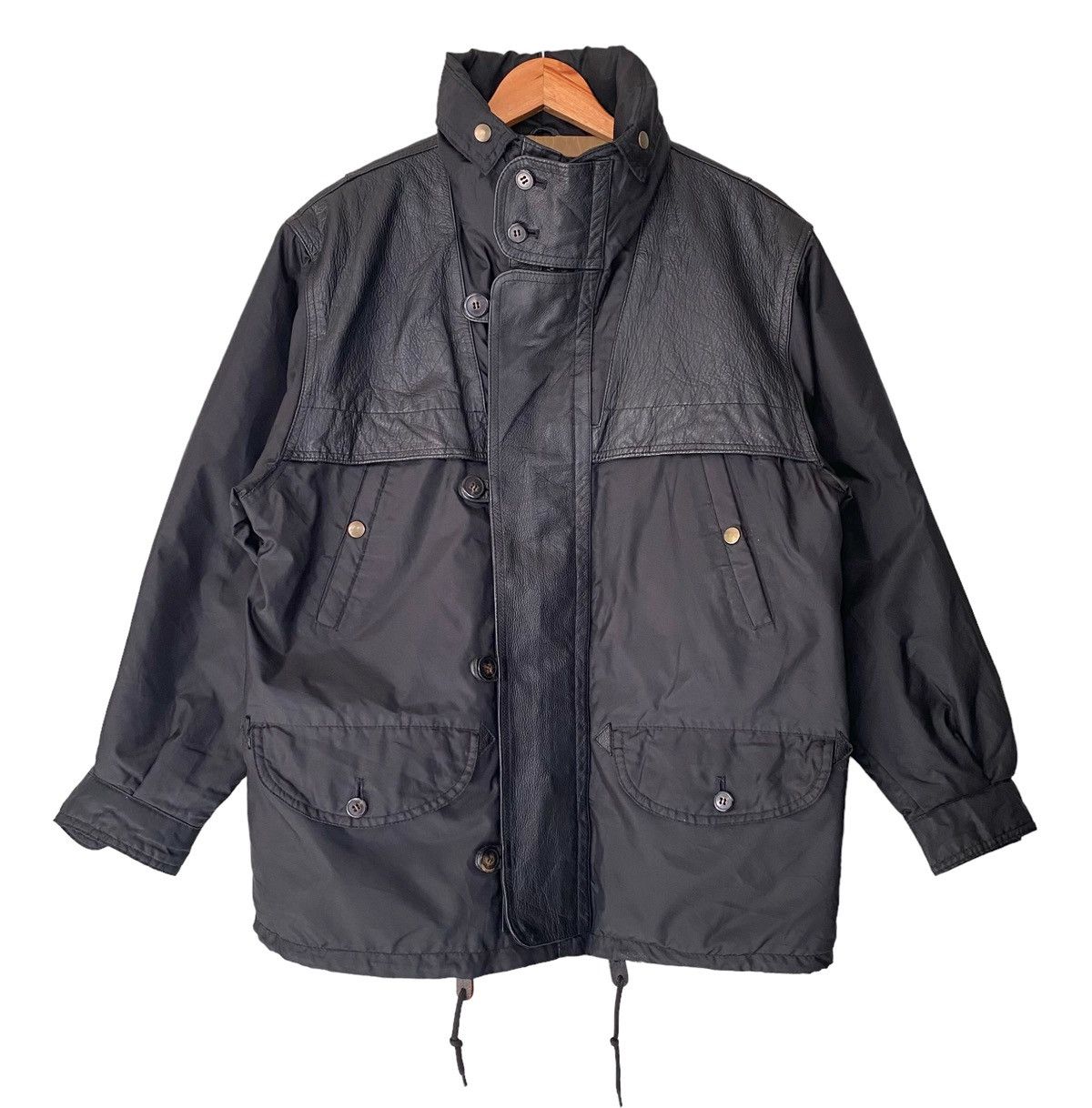 Grassroots California × If Only Was True × Vintage Vintage GRASS ROOST Leather Nylon Jacket Size US M / EU 48-50 / 2 - 1 Thumbnail