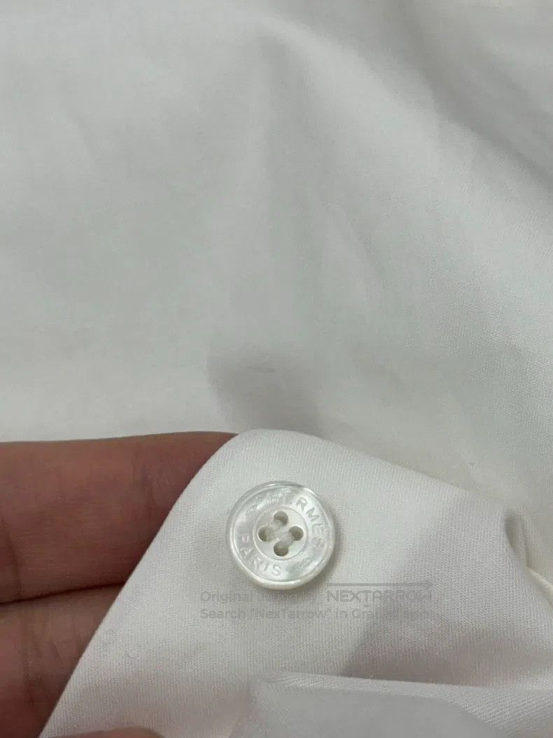 Hermes Hermes Slim-fit white solid-colored shirt Size XS / US 0-2 / IT 36-38 - 5 Thumbnail