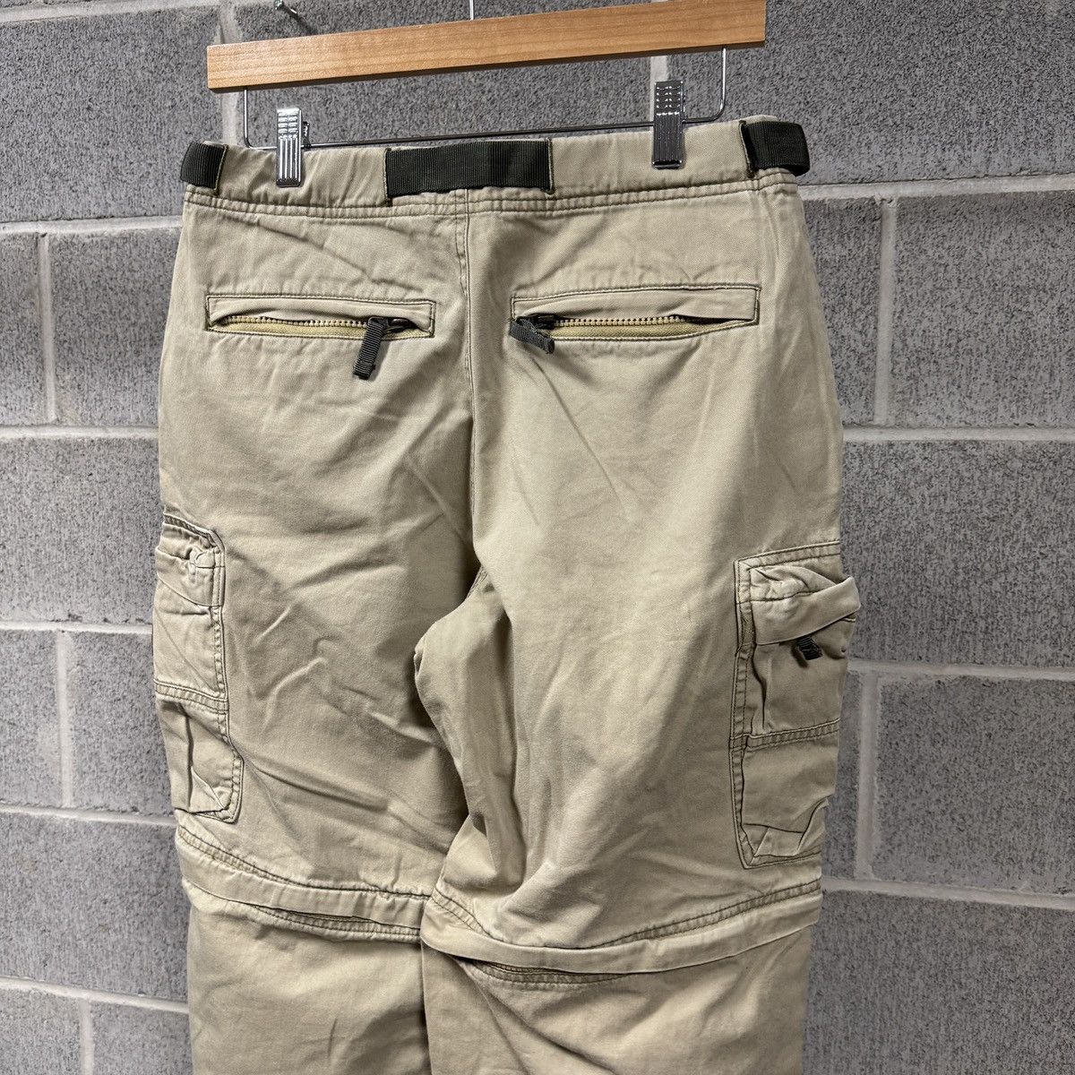 Vintage Old Navy Tan Paratrooper Cargo Pants ERD Grunge Raimundo Size US 29 - 6 Thumbnail