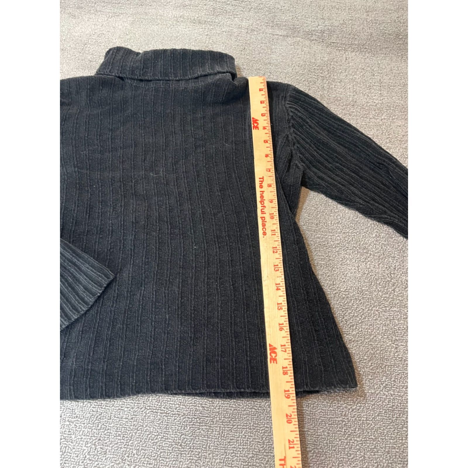 J.Crew J.CREW Sweater Womens L Turtleneck Long Sleeve Black Pullover Size L / US 10 / IT 46 - 2 Thumbnail