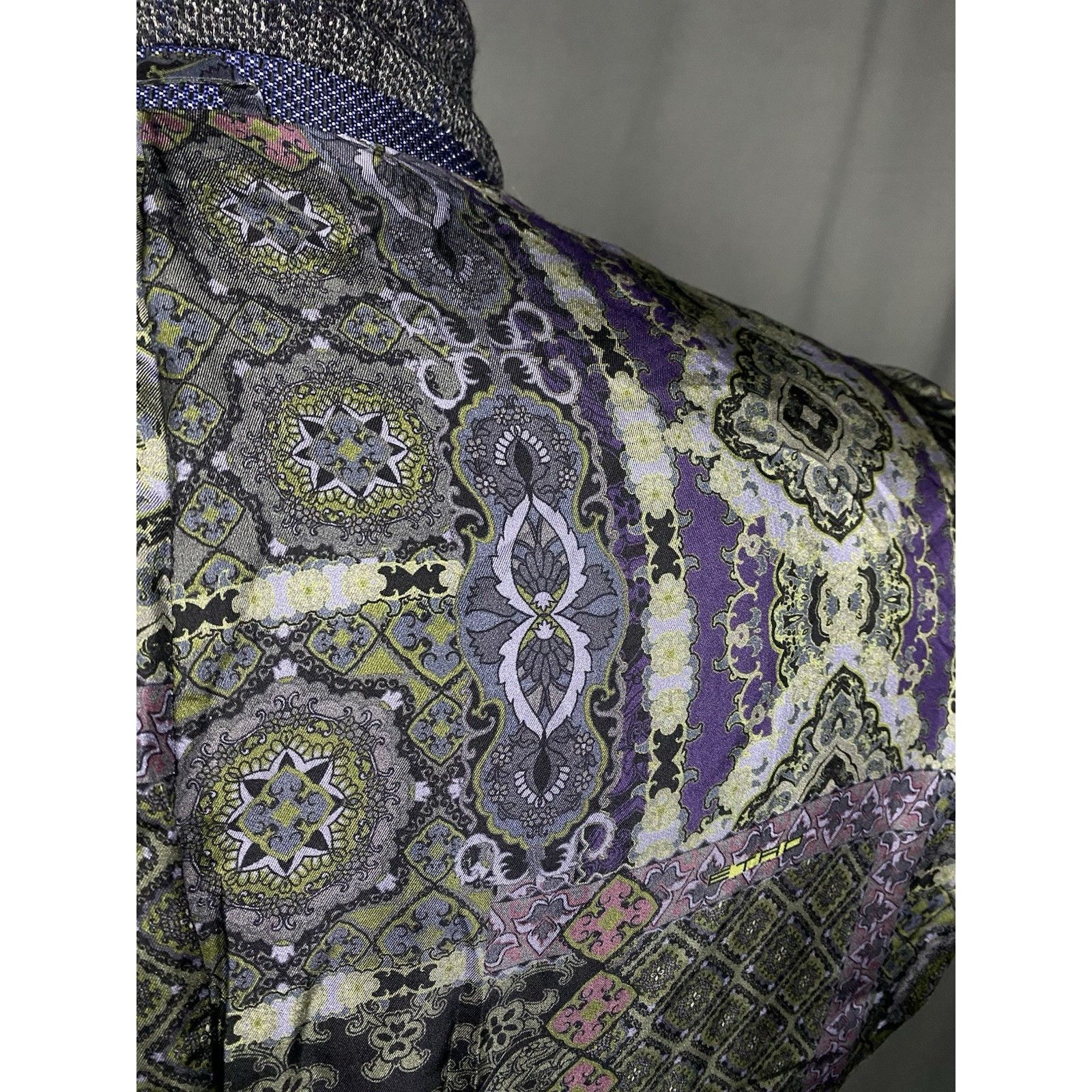 Etro Etro New Jersey Men's Gray Alpaca Wool Checked Blazer Jacket Size 44R - 12 Thumbnail