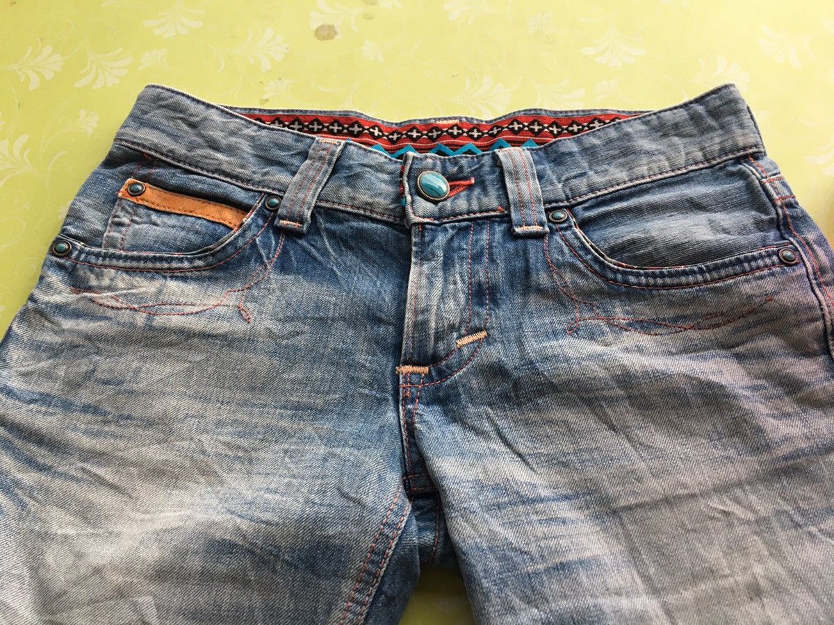 Edwin × Japanese Brand Edwin 503 blue trip navajo style Size 30" / US 8 / IT 44 - 14 Thumbnail