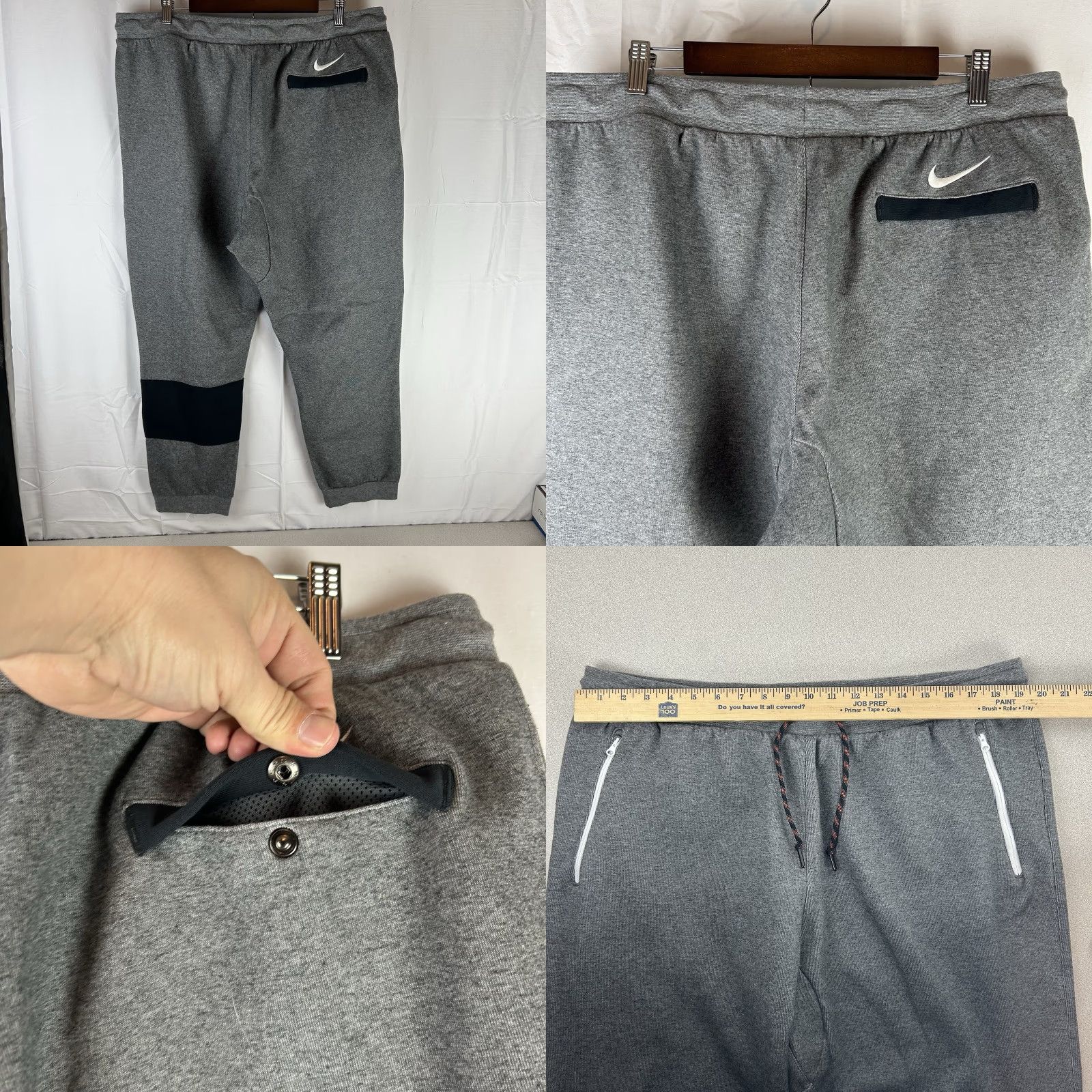 Nike Nike Sweatpants 3XL Oklahoma State Cowboys OSU Fleece Jogger Logo Ankle Sweatpants Mens Regular Inseam 29 in Gray Cotton Polyester Size US 39 - 8 Thumbnail
