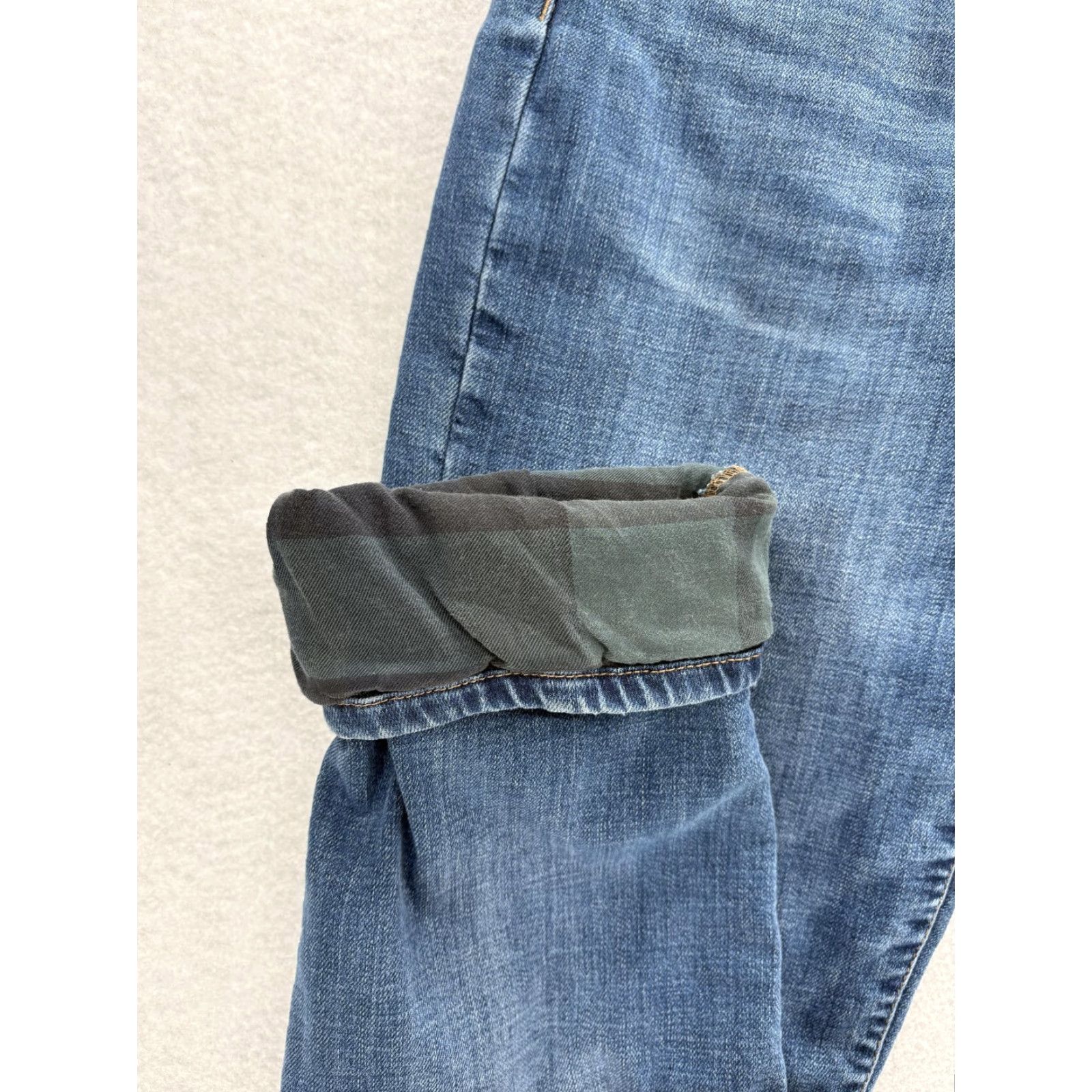 Vintage L.L. Bean Signature Jeans Womens 6 Blue Medium Wash Chore Straight Pockets 5-Pocket Denim Slim Lined Zip Button Mid Rise Vintage No Size 28" / US 6 / IT 42 - 2 Thumbnail