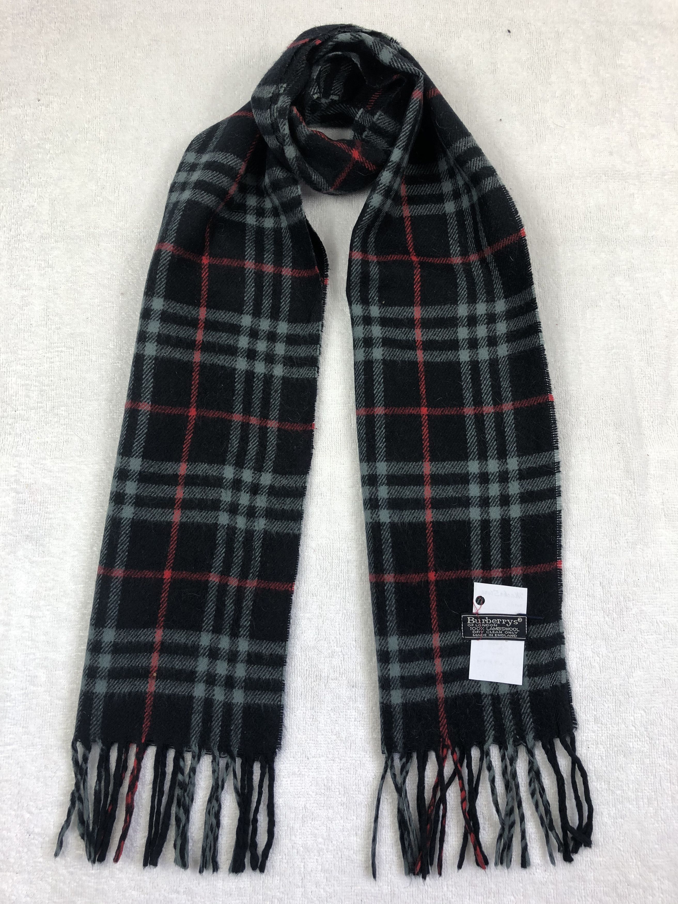 Burberry Vintage Burberry Lambswool Scarf / Muffler / Neckwear Size ONE SIZE - 1 Thumbnail