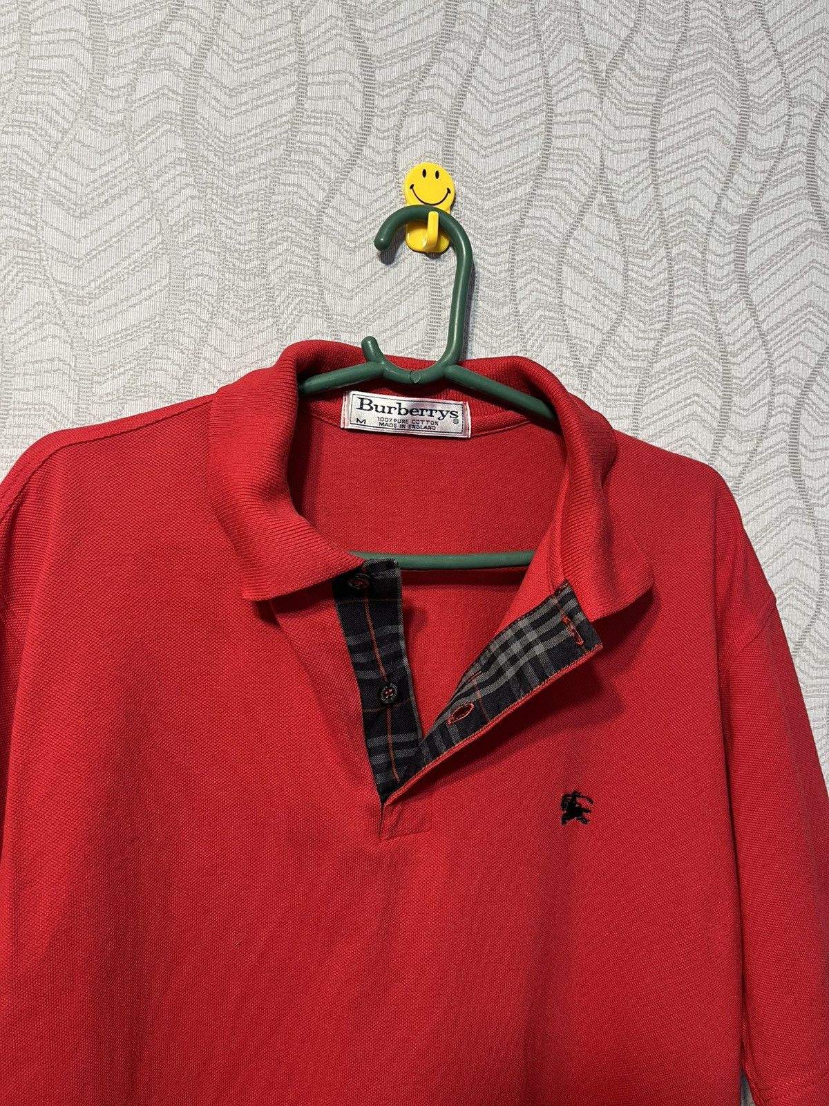 Burberry × Vintage Burberry’s Vintage Men’s Red Cotton Polo Shirt Size M Size US M / EU 48-50 / 2 - 3 Thumbnail