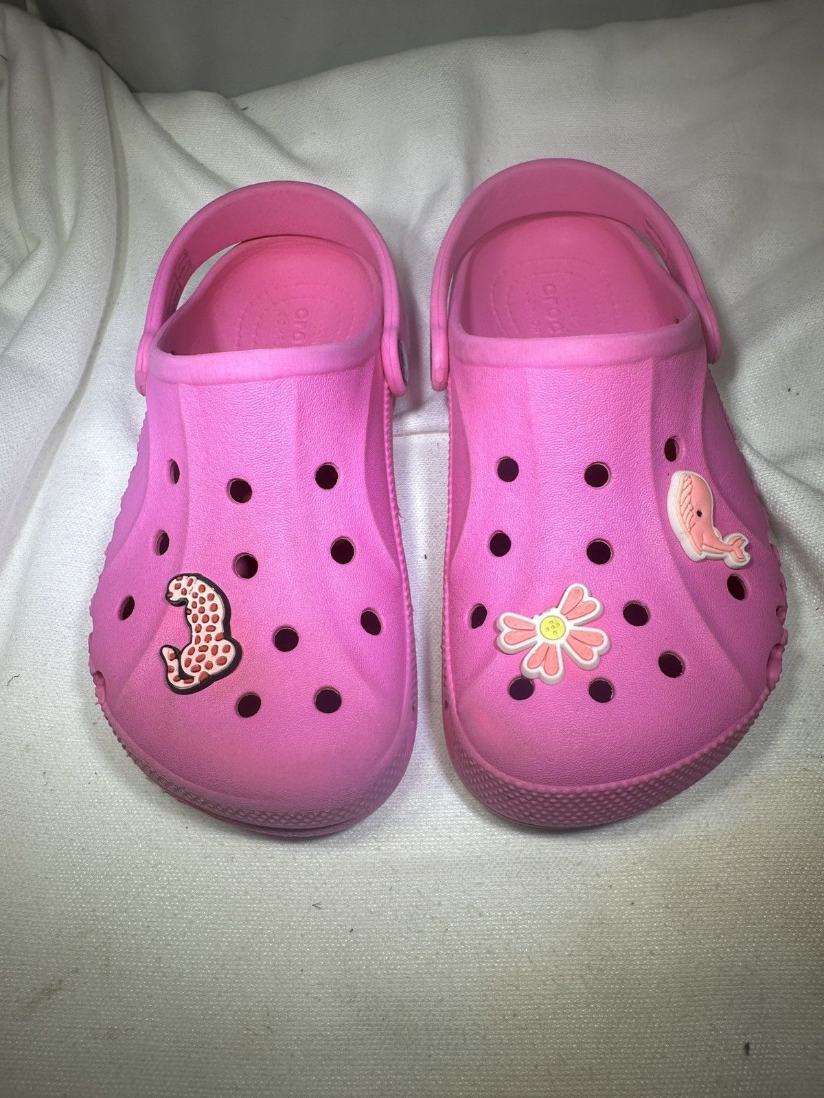 Crocs PreOwned Crocs Pink Junior Kids 3 Size US 4 / IT 34 - 2 Thumbnail