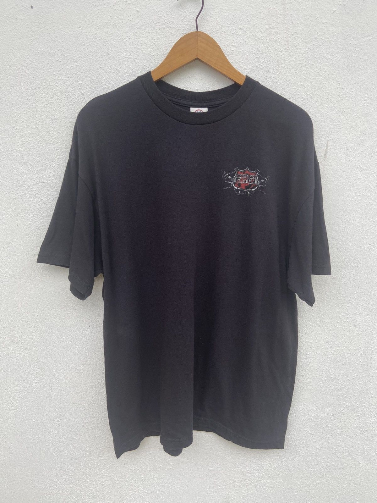 Vintage 🔥 Vtg Discovery Chanel Deadliest Catch t shirt Crab season Size US L / EU 52-54 / 3 - 3 Thumbnail