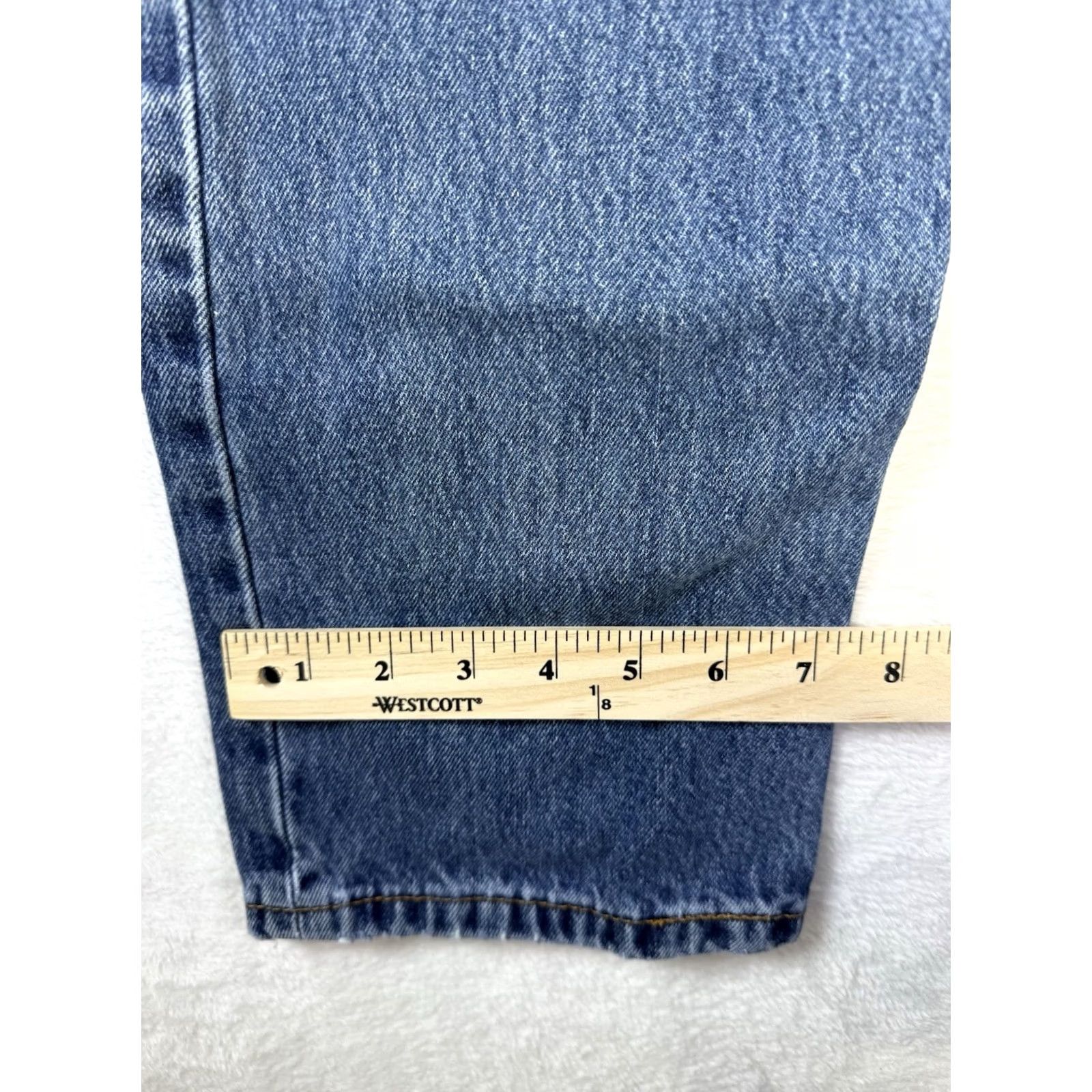 Levi's Levi's 505 Jeans Men 40x30 Regular Fit Straight Denim Blue 5-Pocket Zip Button Jeans Size US 40 / EU 56 - 7 Thumbnail