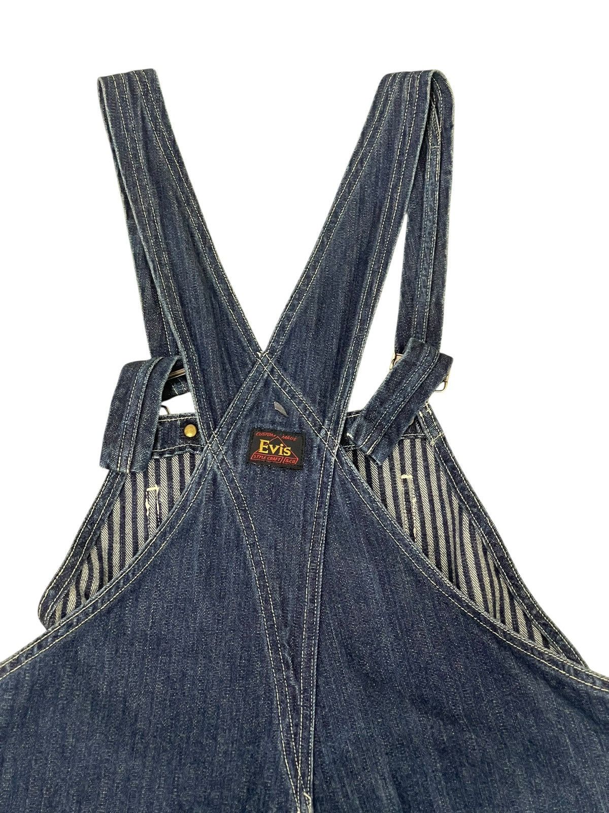 Evisu Rare Vtg 90s Evisu Overalls Denim Workwear 2🟦5 Size US 35 - 16 Thumbnail