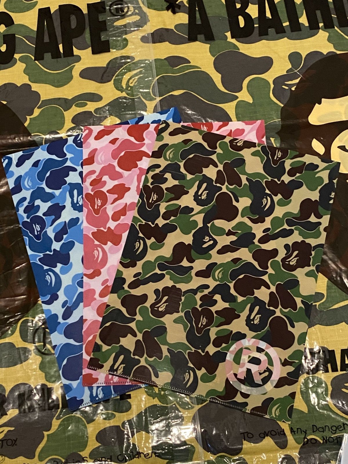 Bape Bape Color Camo File Sheet protector Size ONE SIZE - 1 Thumbnail