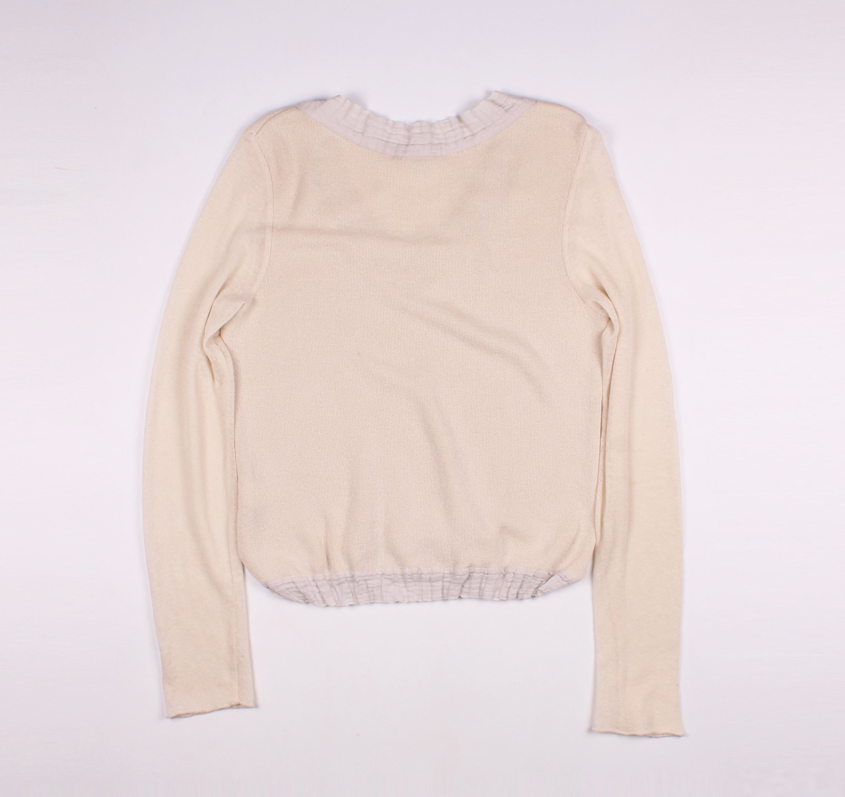 Annette Gortz Annette Gortz Cream Knit Long Sleeve Jumper Size L / US 10 / IT 46 - 11 Thumbnail