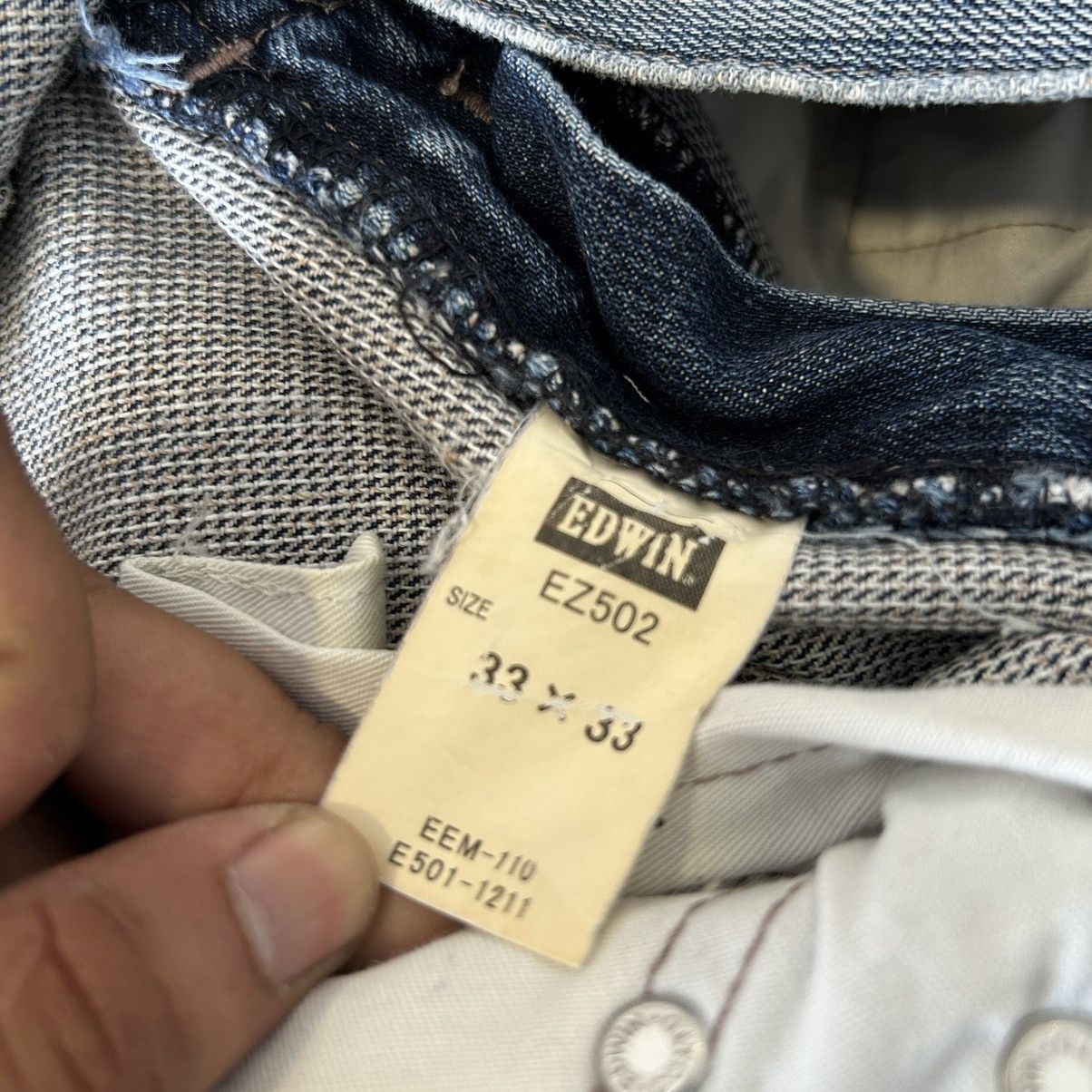 Edwin Vintage Function Edwin EZ502 Washed Blue Distressed Denim Size US 32 / EU 48 - 18 Thumbnail