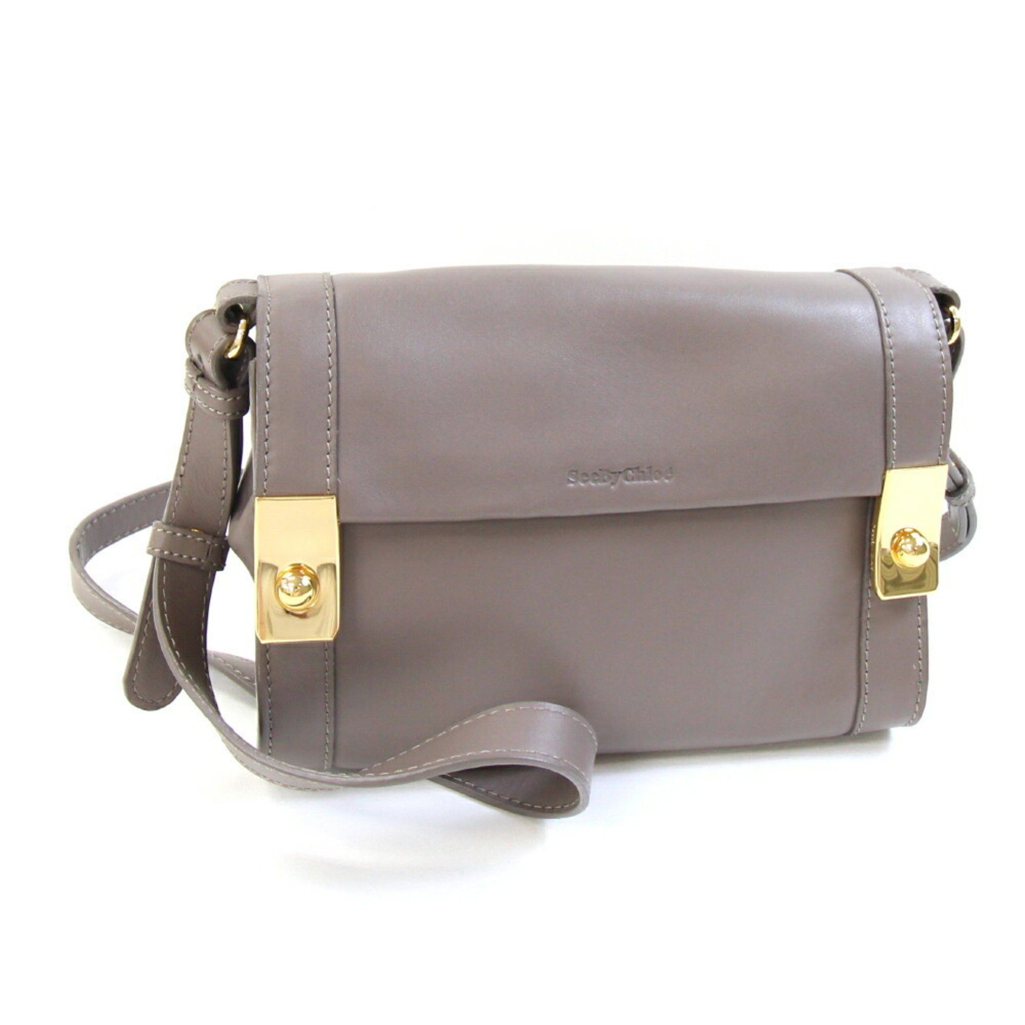 Chloe See by Chloé SEE BY CHLOE Shoulder Bag Dark Greige Leather Women's Size ONE SIZE - 1 Thumbnail
