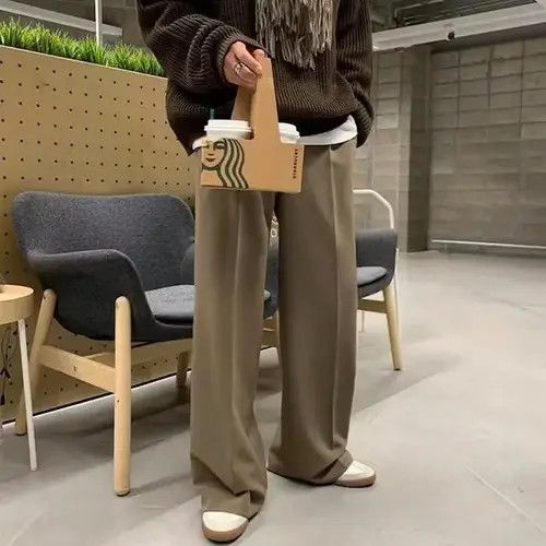Japanese Brand × Vintage Beige Baggy Straight Leg Pants Size US 28 / EU 44 - 3 Thumbnail
