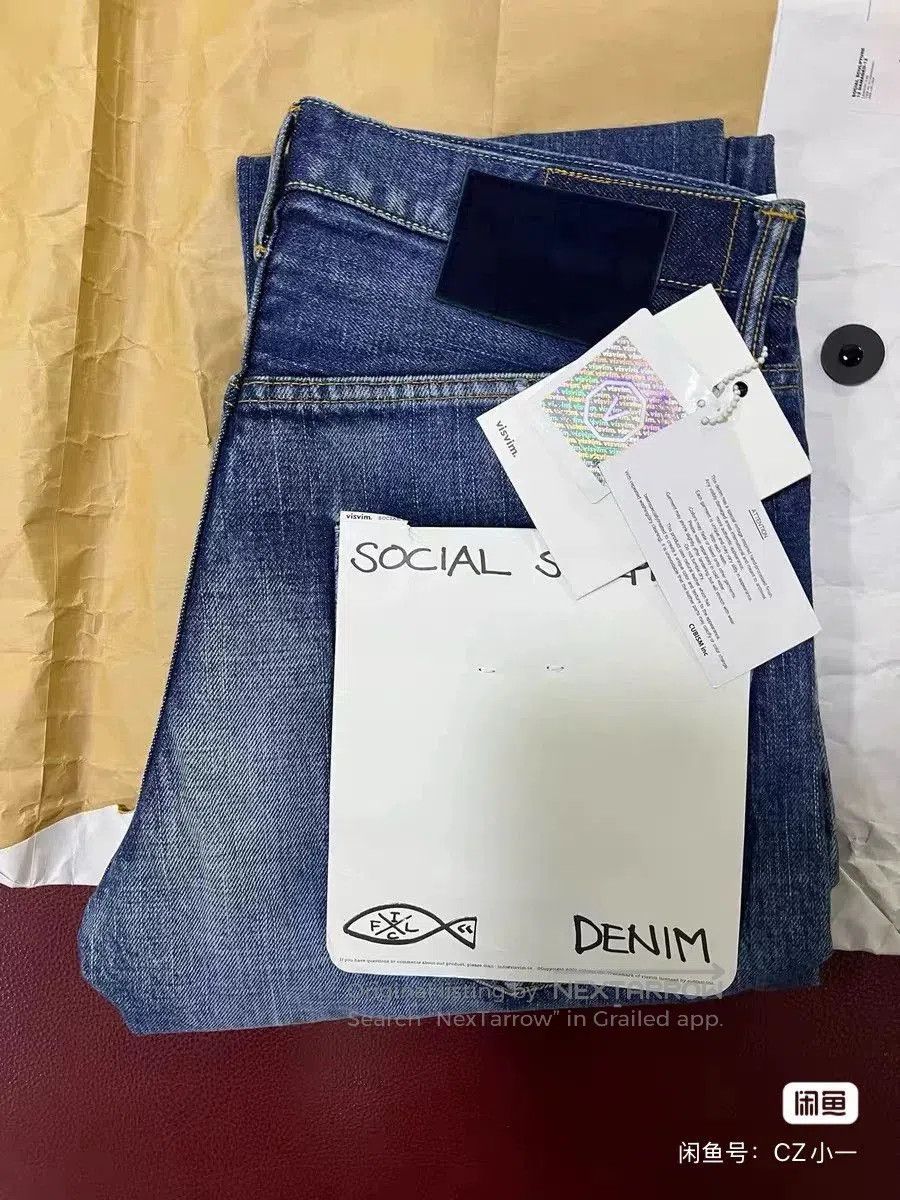 Visvim VISVIM Blue Distressed Denim Jeans W34L30. Size US 34 / EU 50 - 3 Thumbnail