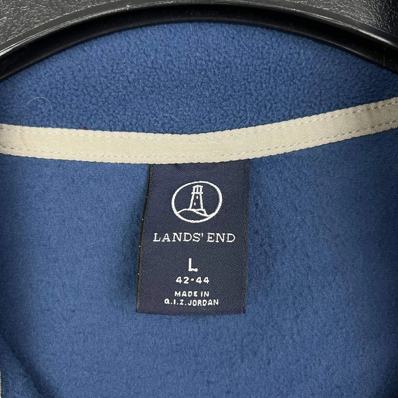Lands' End Lands' End Sweatshirt Polartec Half Zip Mock Neck Fleece L Size US L / EU 52-54 / 3 - 3 Thumbnail