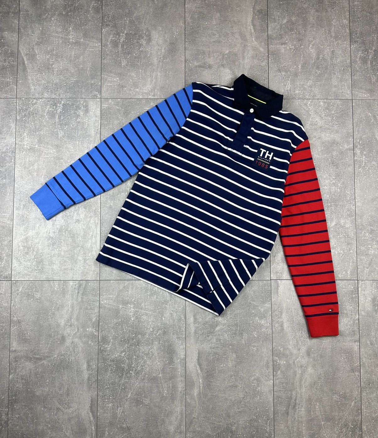 Tommy Hilfiger Tommy Hilfiger Striped Multicolour Rugby Jersey Size US S / EU 44-46 / 1 - 2 Thumbnail