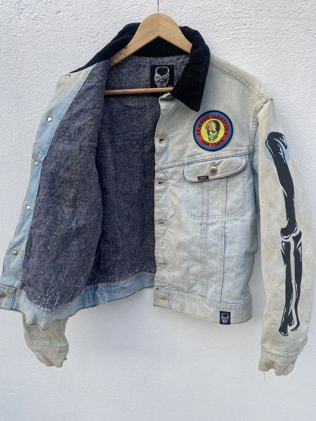 Japanese Brand Creature From The Living Denim Skeleton Jacket Size US L / EU 52-54 / 3 - 3 Thumbnail