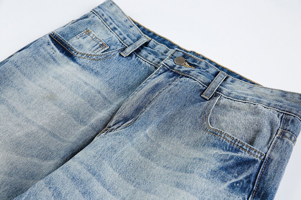 Vintage Men's loose straight leg casual washed jeans Size US 32 / EU 48 - 3 Thumbnail