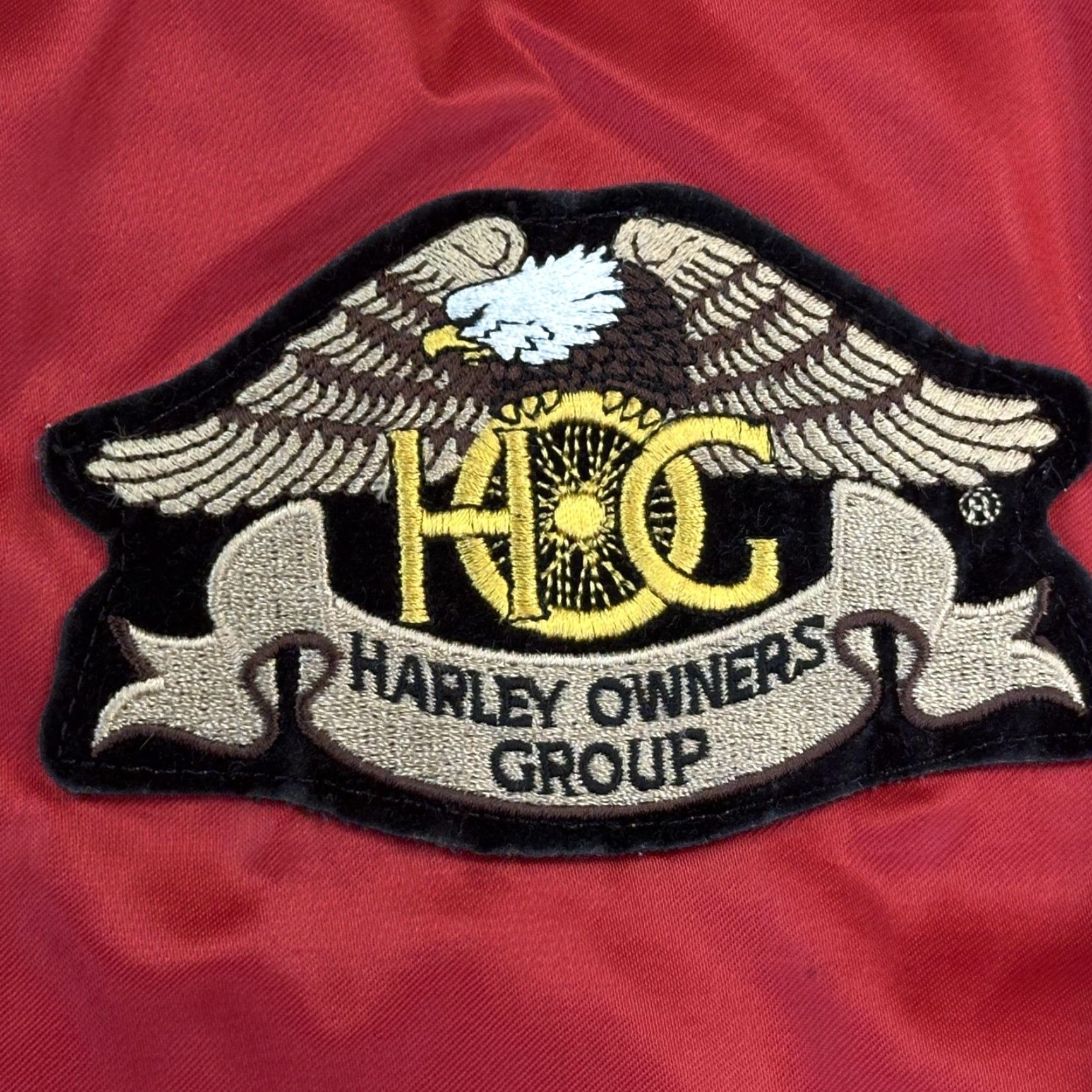 Vintage Vintage Hartwell Jacket Mens XL Satin Bomber Harley Owners Group Patch USA 90s Size US XL / EU 56 / 4 - 4 Thumbnail