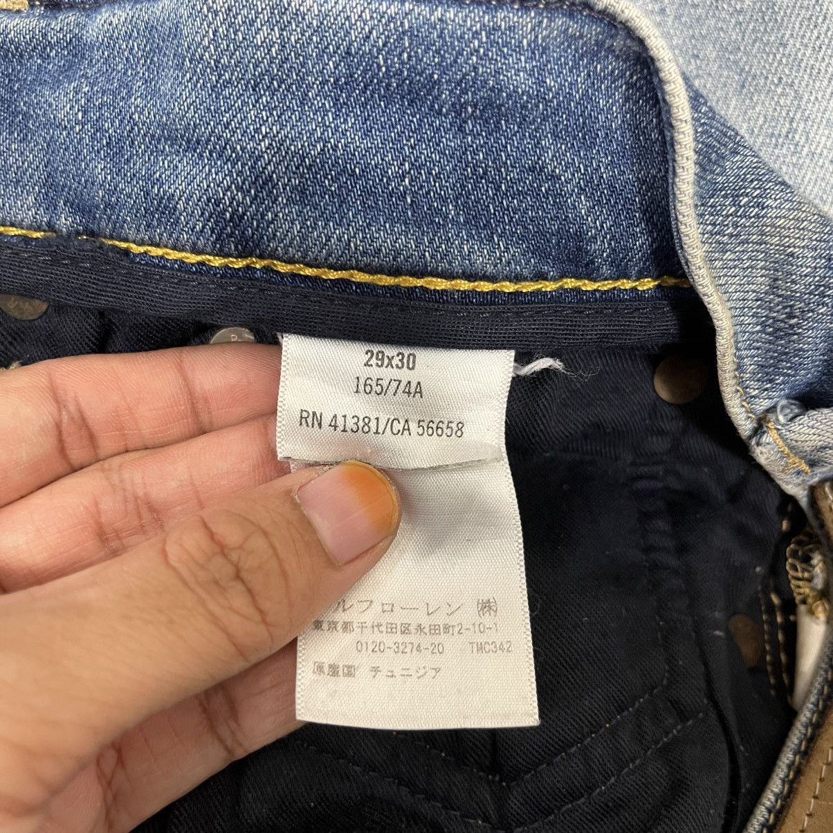 Polo Ralph Lauren Vintage Polo Ralph Lauren Utility Denim Jeans Size US 30 / EU 46 - 15 Thumbnail