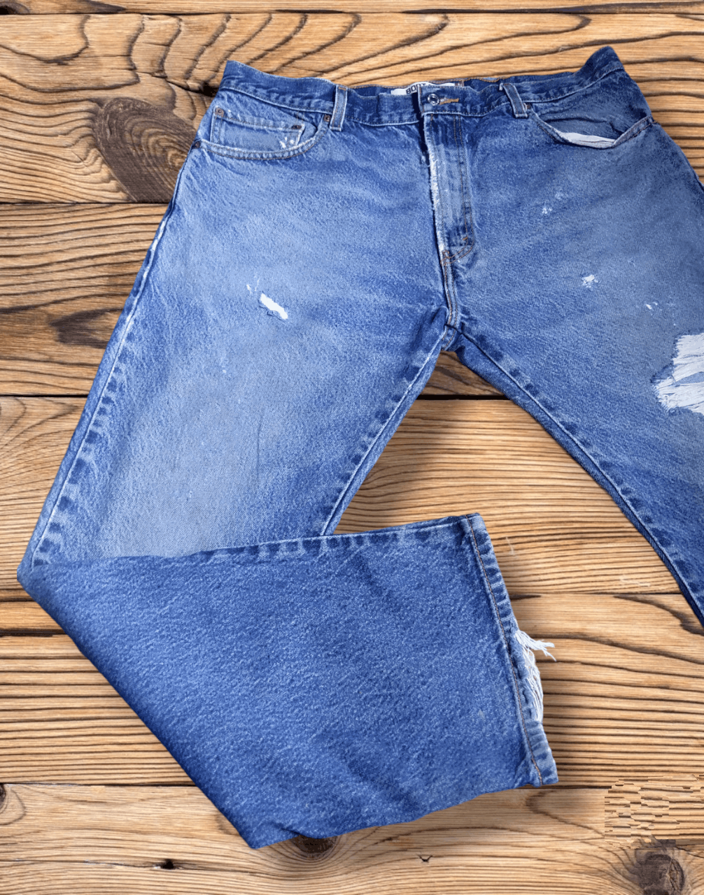 Levi's Vintage Levis Boot cut 517 distressed denim Size US 37 - 3 Thumbnail