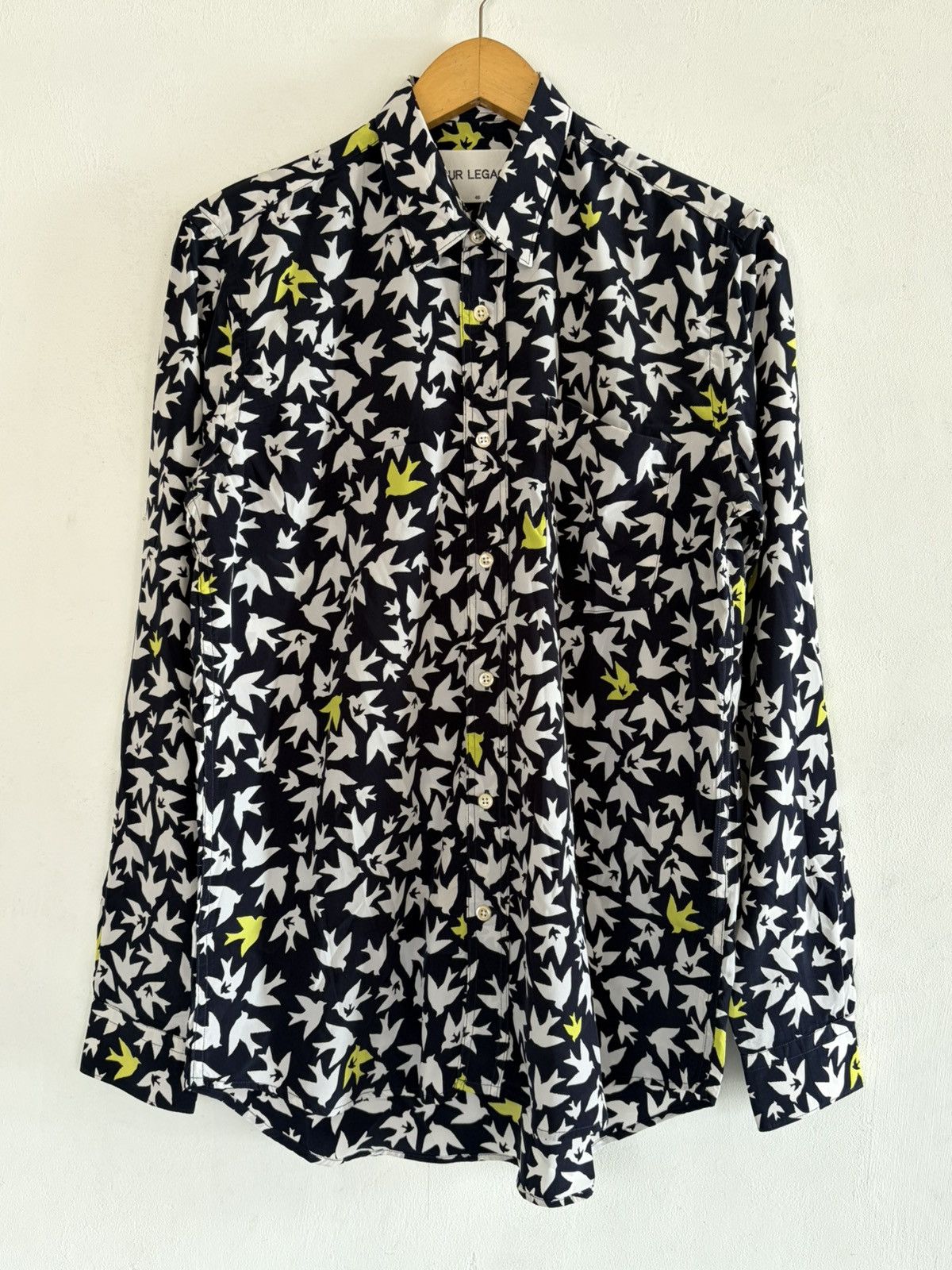 Our Legacy our legacy full print swallow shirts Size US XL / EU 56 / 4 - 1 Thumbnail